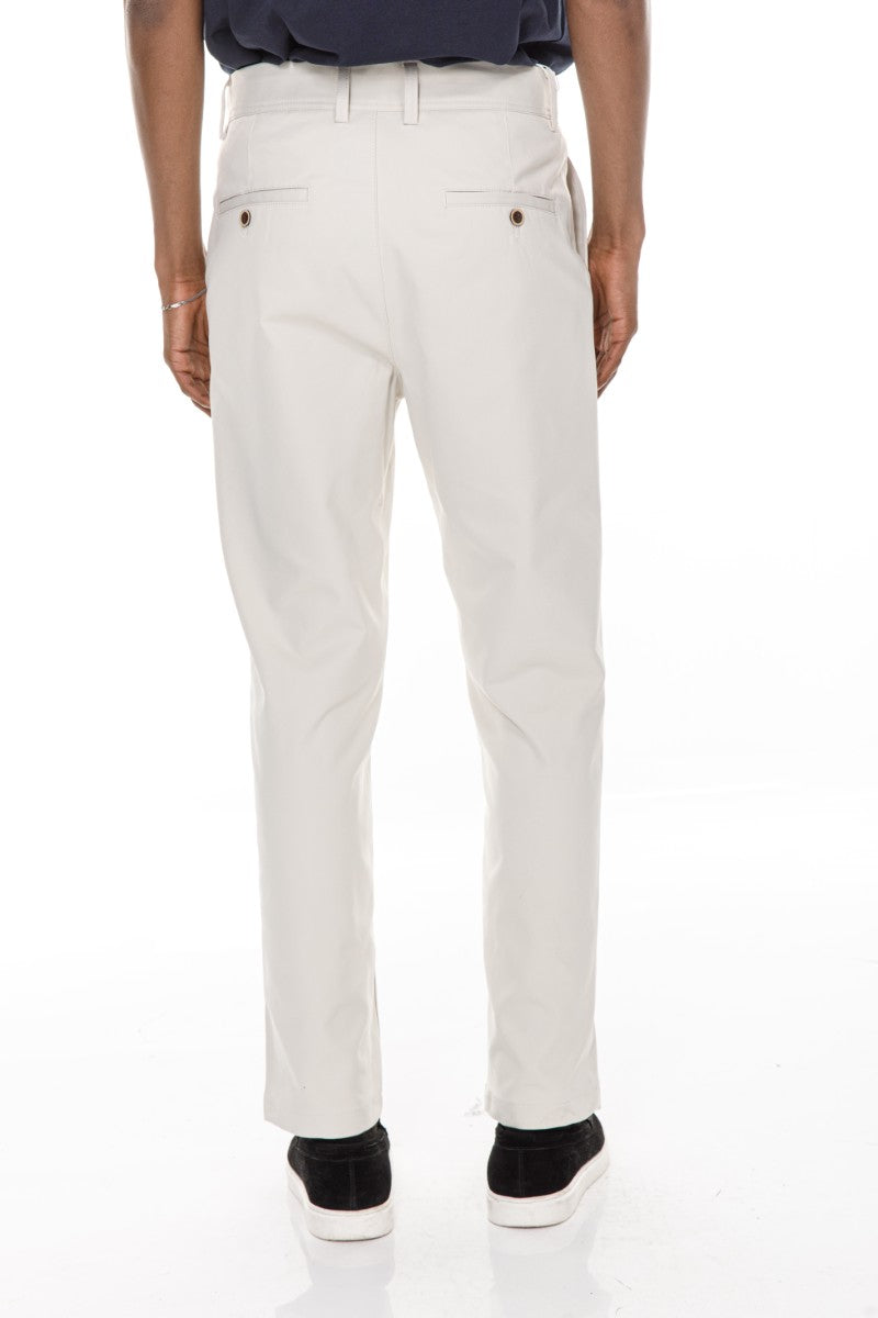 JEANS PRO Off White Loose Fit Chino Pants