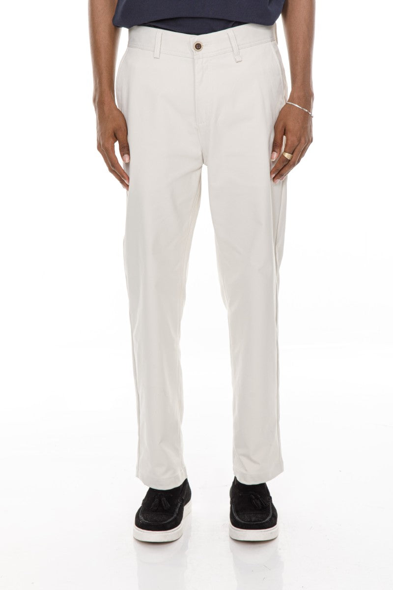 JEANS PRO Off White Loose Fit Chino Pants