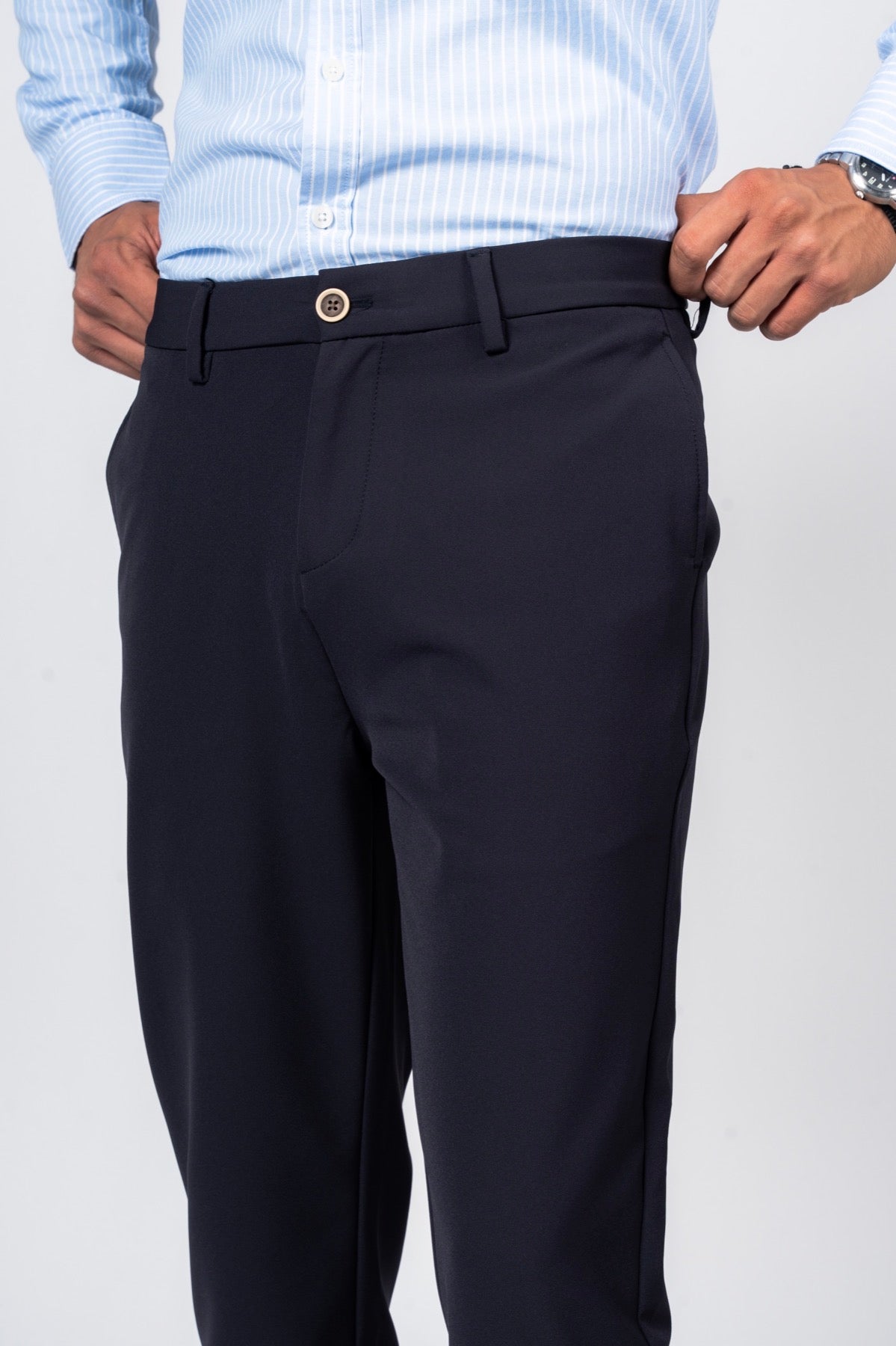 JEANSPRO Technical Stretch-Blend Pants - Navy