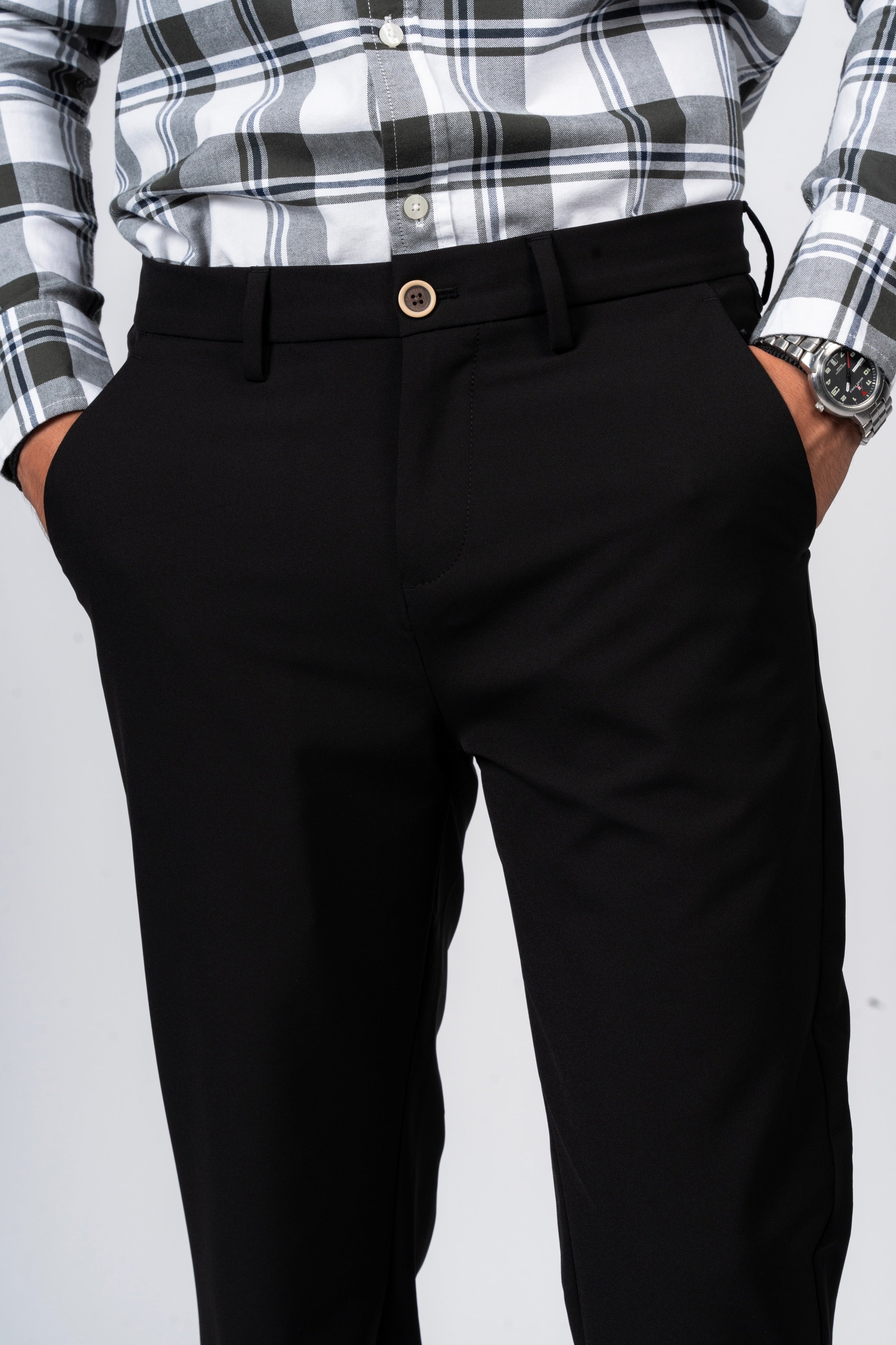 JEANSPRO Technical Stretch-Blend Pants - Black