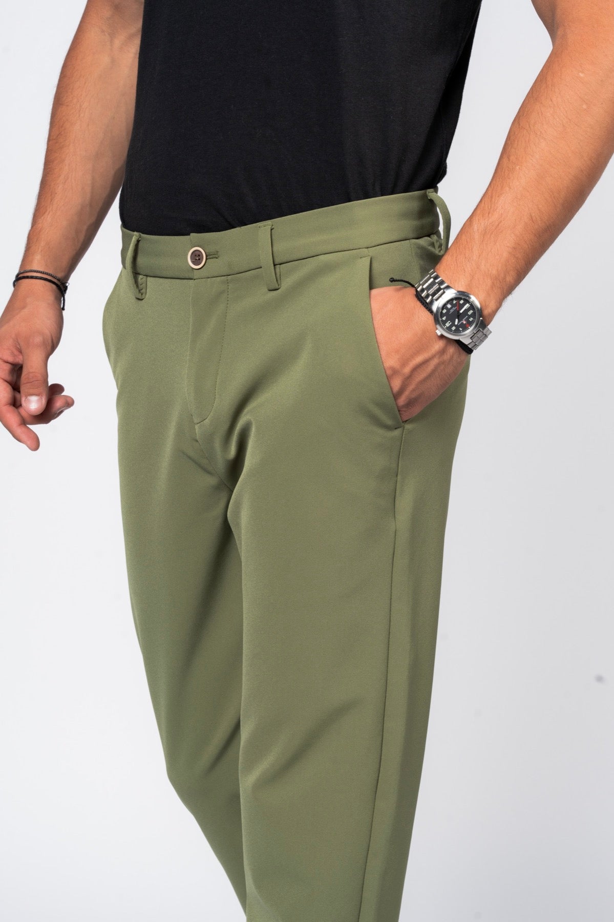 بنطلون تِكنيكال عملي ومريح من JEANSPRO - لون أخضر
