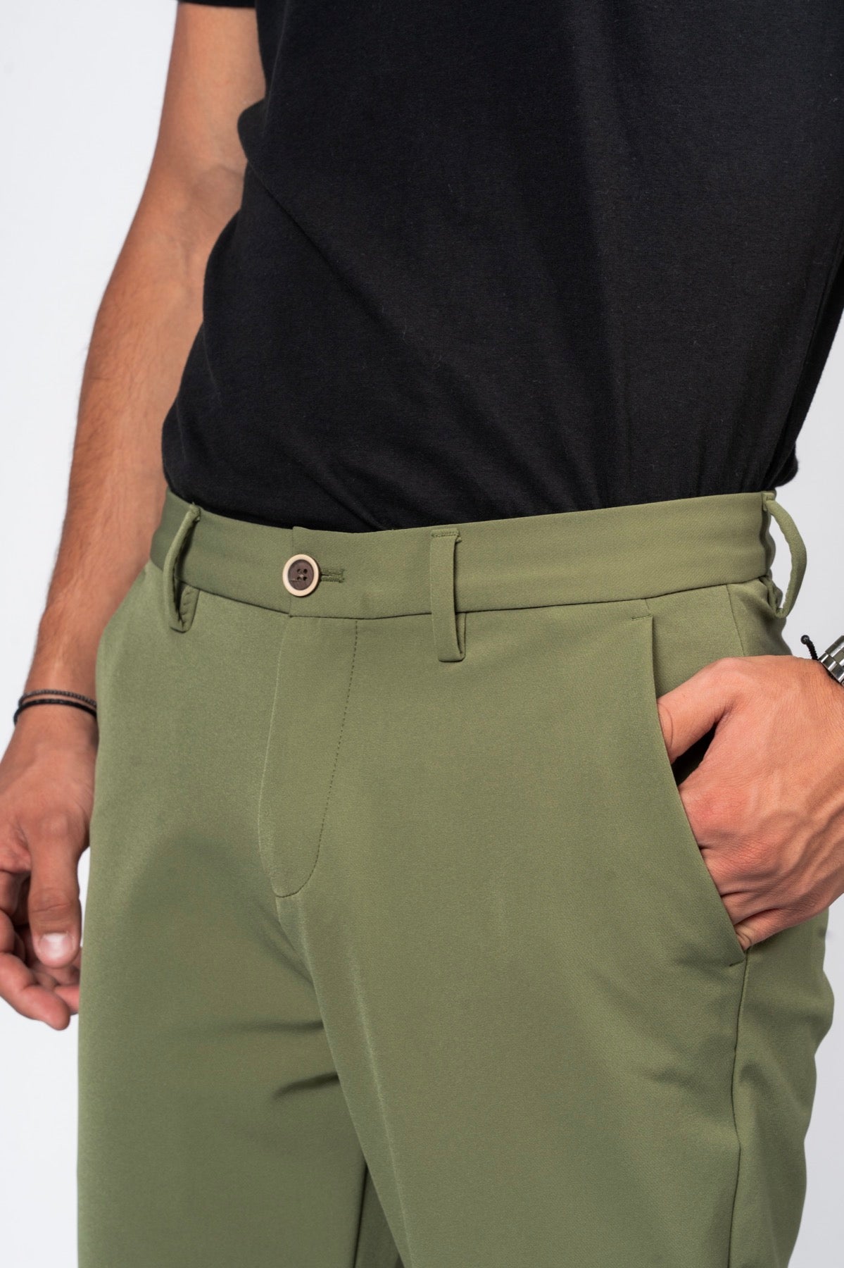 JEANSPRO Technical Stretch-Blend Pants - Green