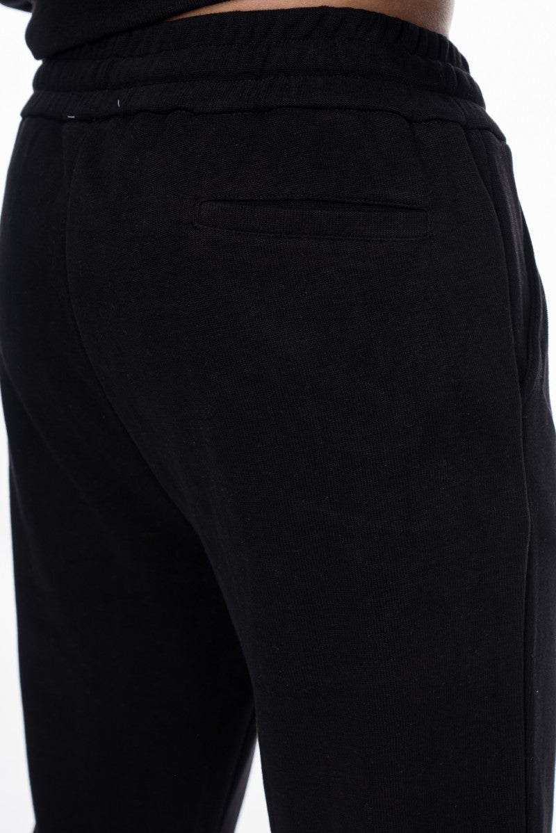 سويت شيرت أساسي بنصف سحاب - أسود