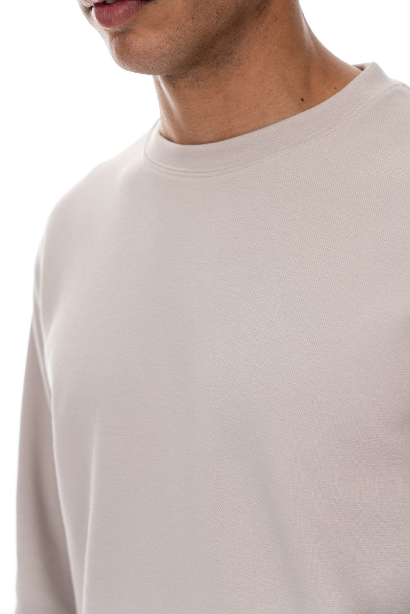 سويت شيرت قطني أساسي - حجري