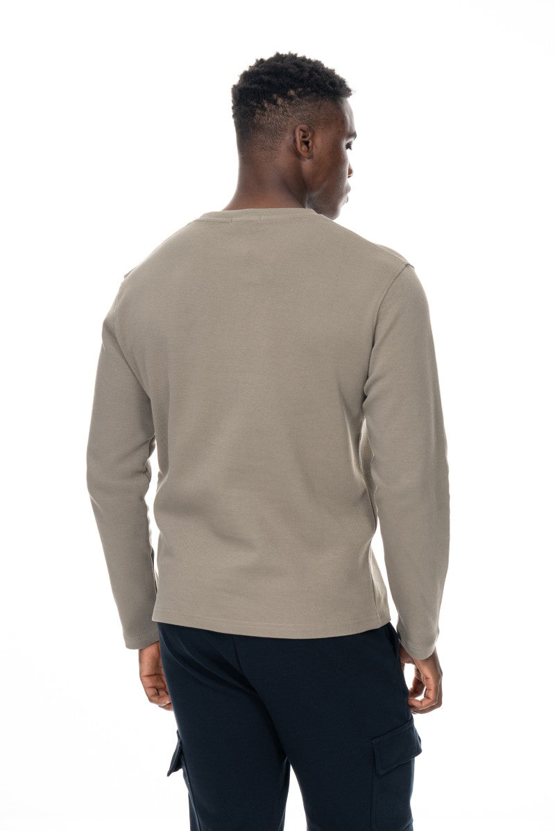 سويت شيرت قطني أساسي - أخضر فاتح