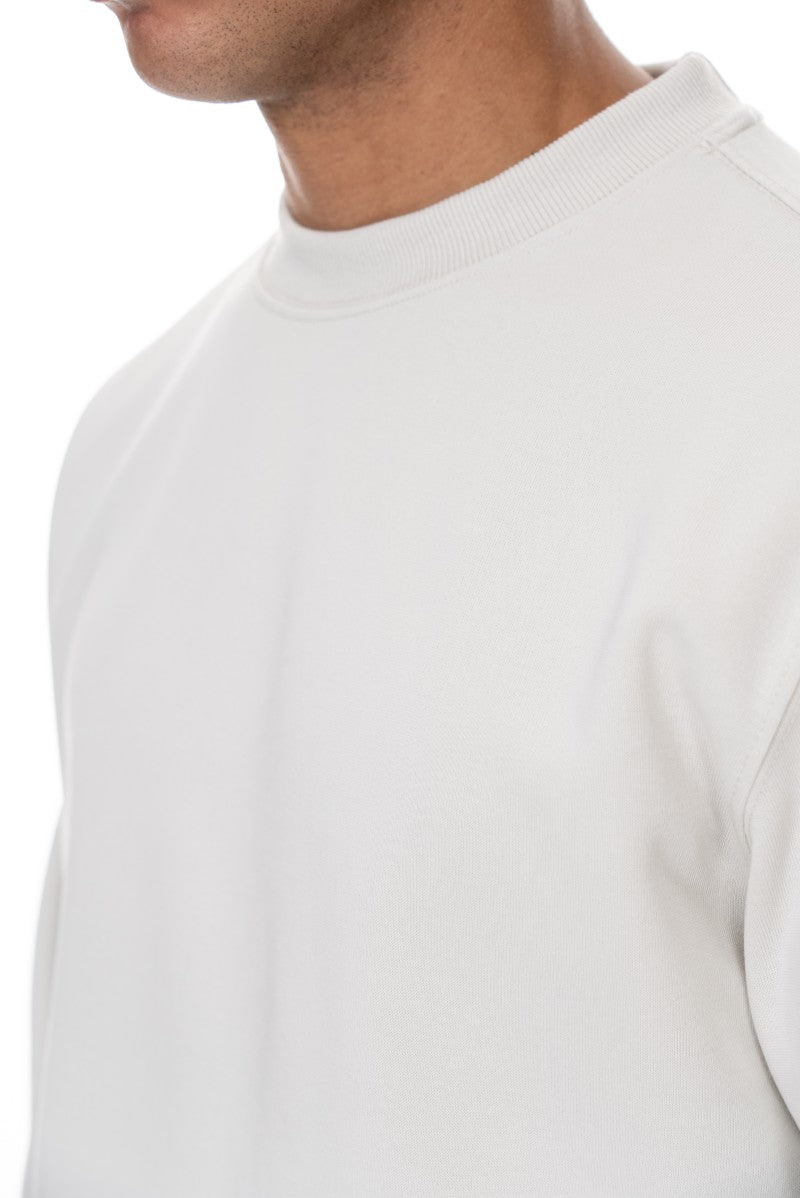 سويت شيرت قطني أساسي - رمادي فاتح