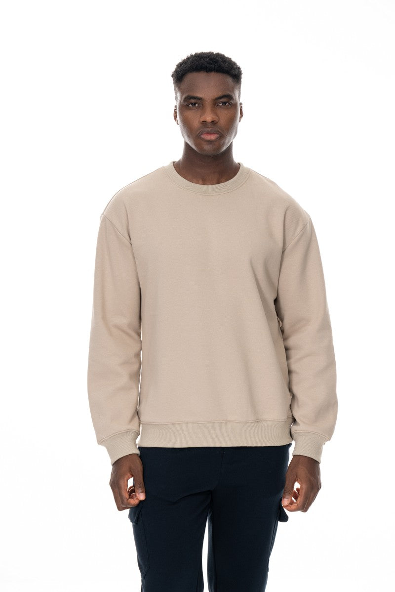 سويت شيرت قطني أساسي - حجري