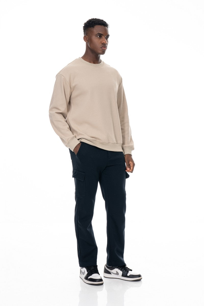 سويت شيرت قطني أساسي - حجري