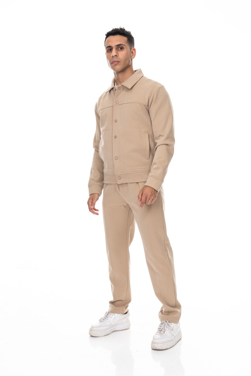 طقم تدريب أساسي للرجال - بيج