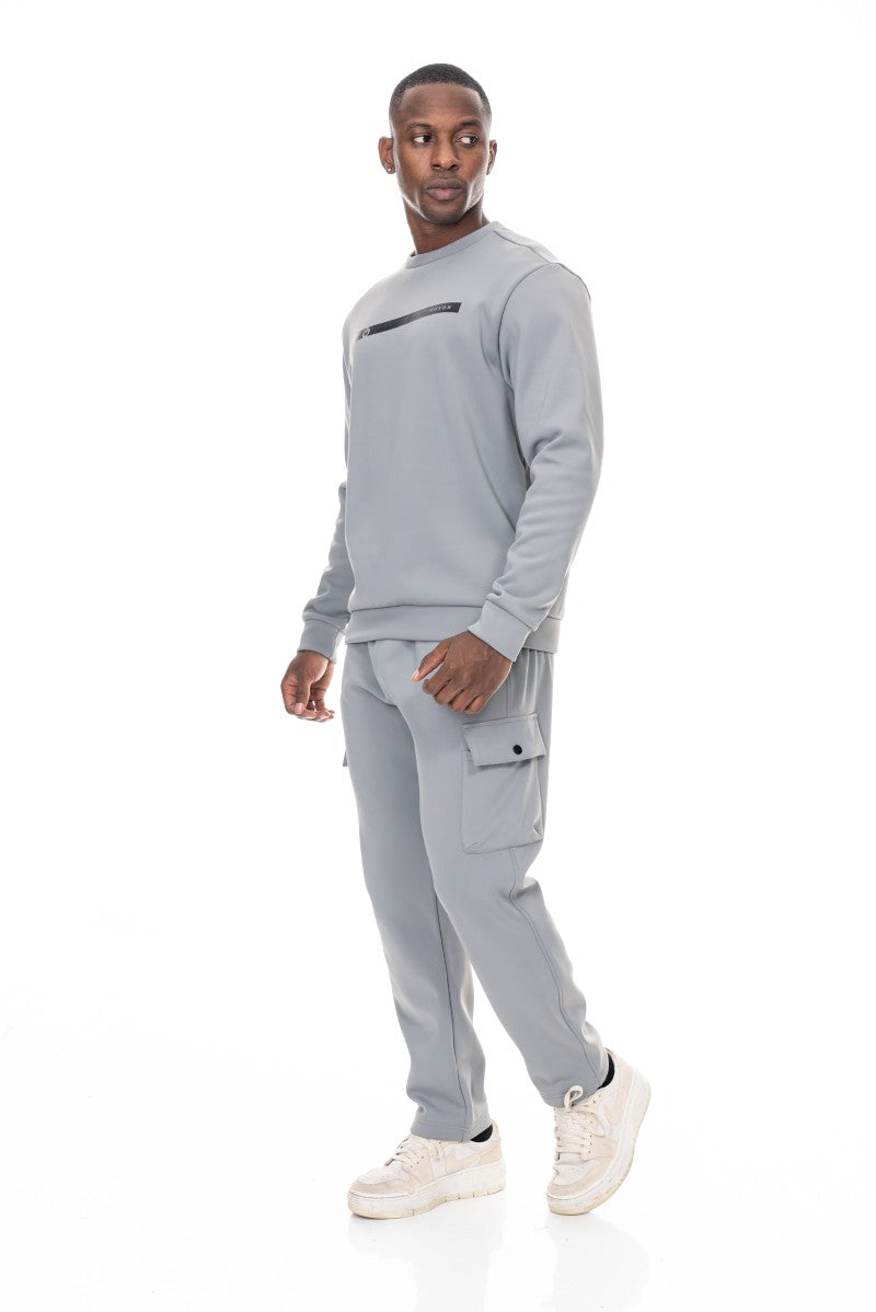 طقم تدريب أساسي للرجال - فضي