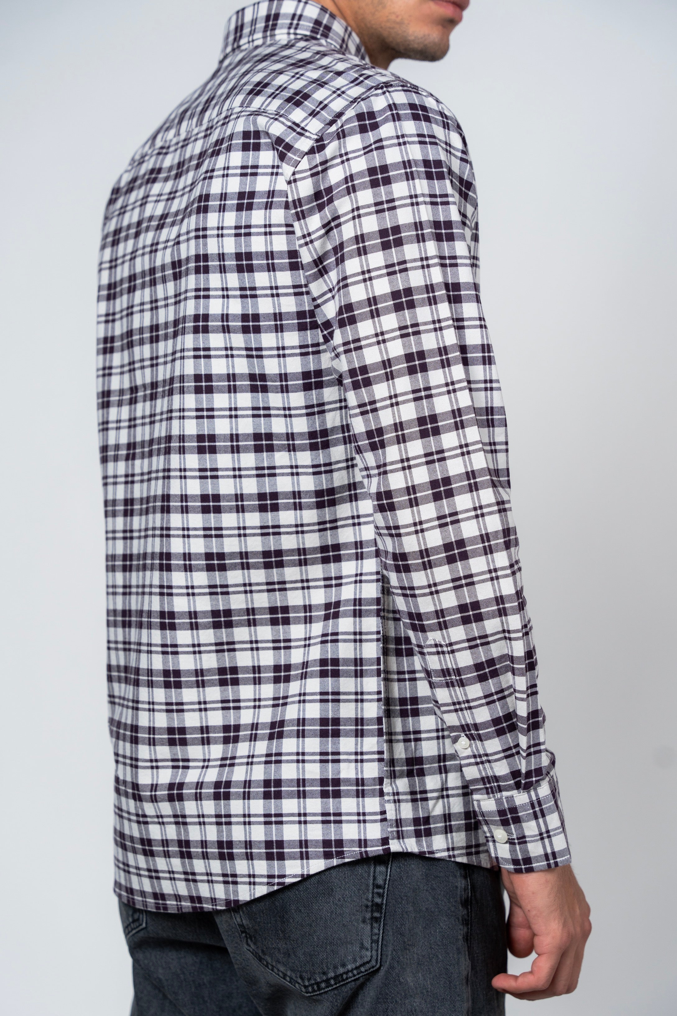 SHIRTSPRO Checked Smart Fit Shirt - Button-Down Collar - Light Beige