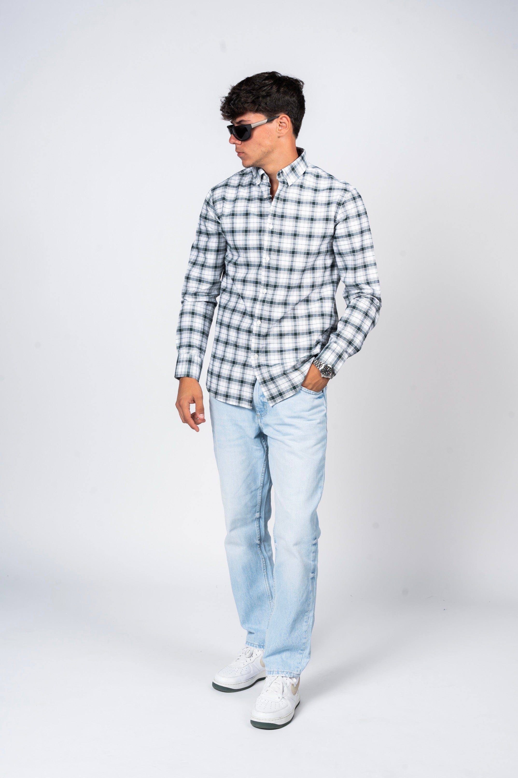SHIRTSPRO Checked Smart Fit Shirt - Button-Down Collar - Ponderosa Pine