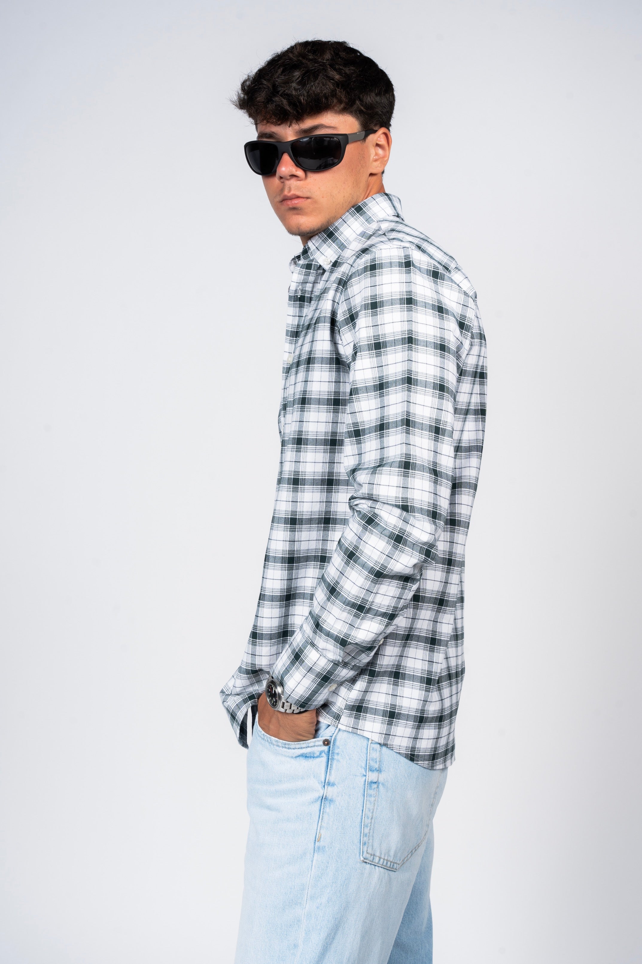 SHIRTSPRO Checked Smart Fit Shirt - Button-Down Collar - Ponderosa Pine