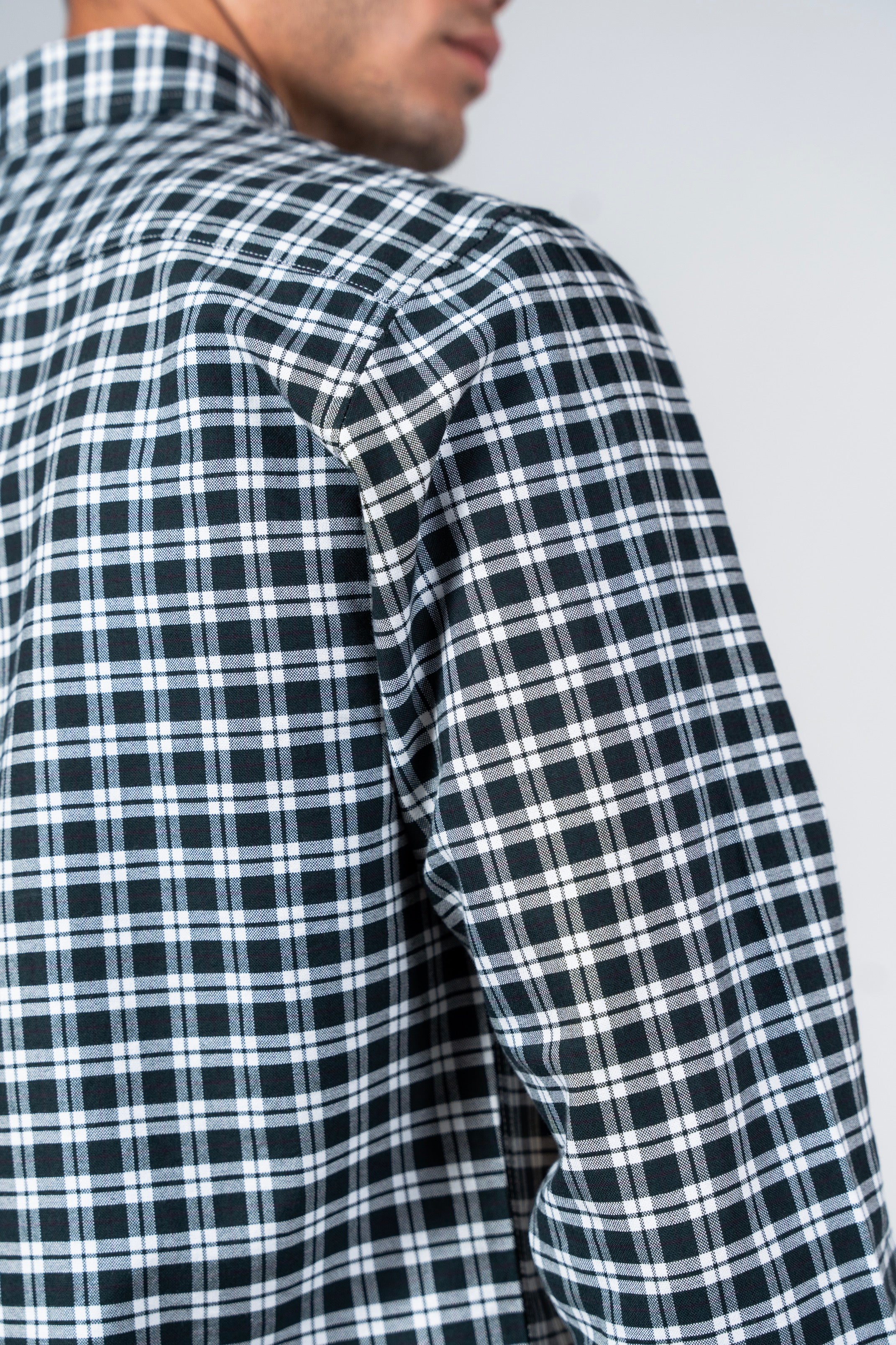 SHIRTSPRO Checked Smart Fit Shirt - Button-Down Collar - Green Gables