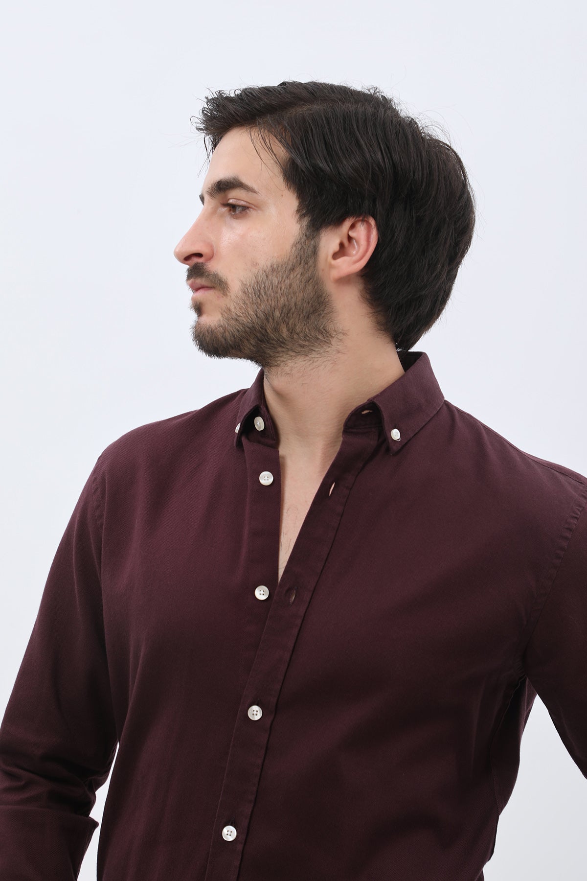 SHIRTSPRO Basket Regular Fit Shirt - Button-Down Collar - Purple