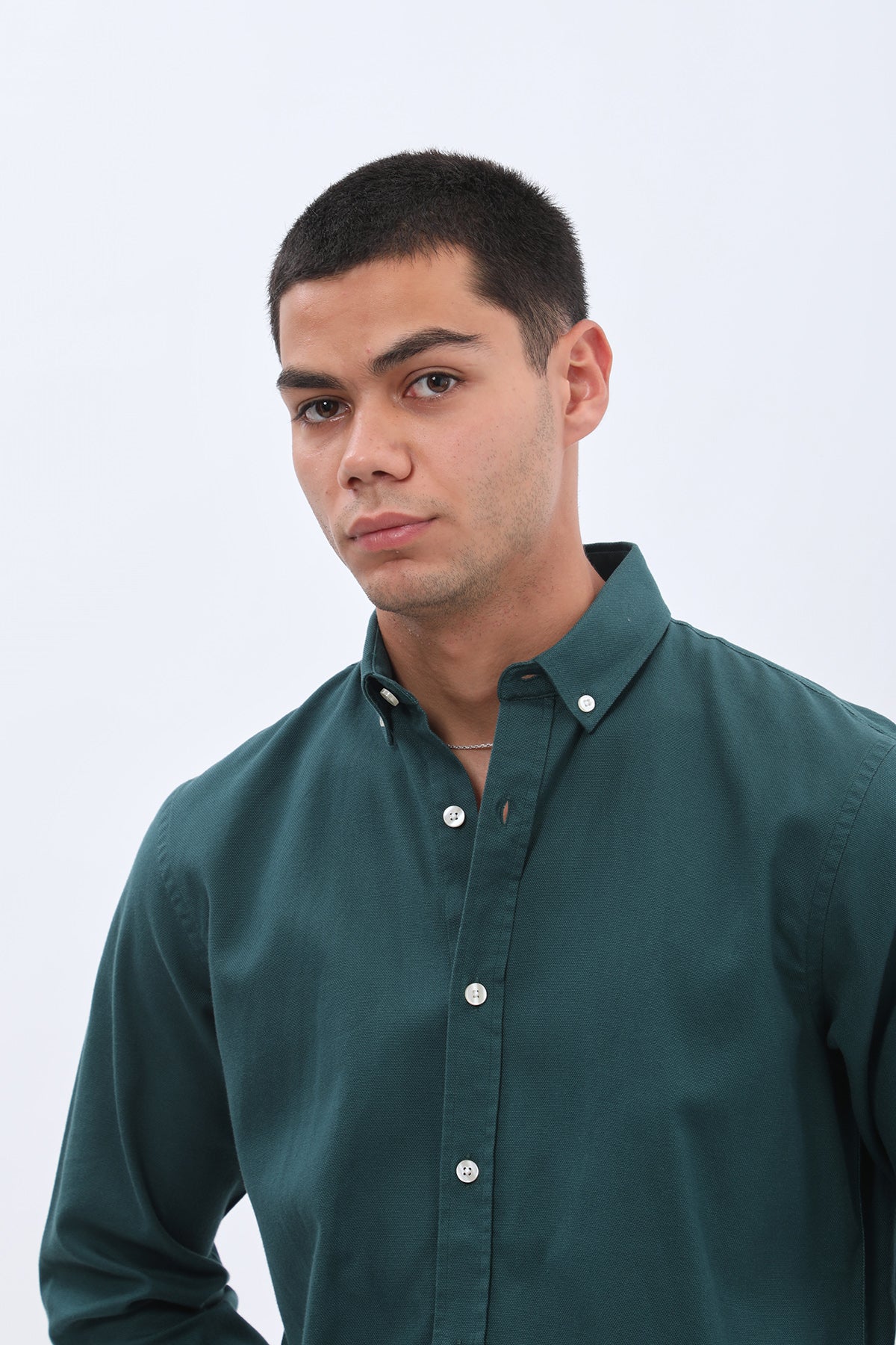 SHIRTSPRO Basket Regular Fit Shirt - Button-Down Collar - Turquoise