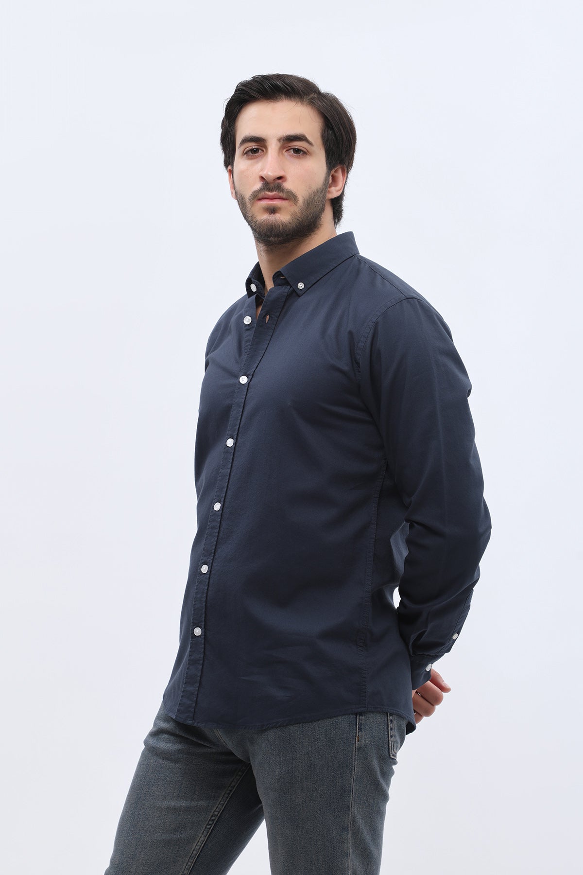 SHIRTSPRO Oxford Regular Fit Shirt - Button-Down Collar - Blue Berry