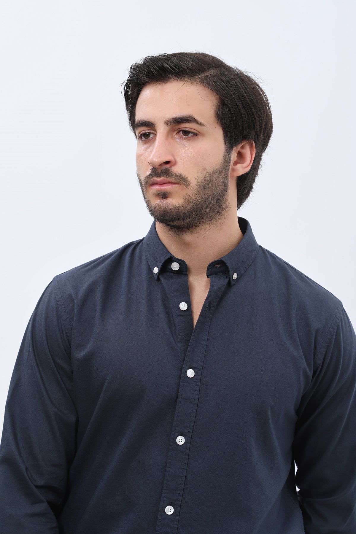 SHIRTSPRO Oxford Regular Fit Shirt - Button-Down Collar - Blue Berry