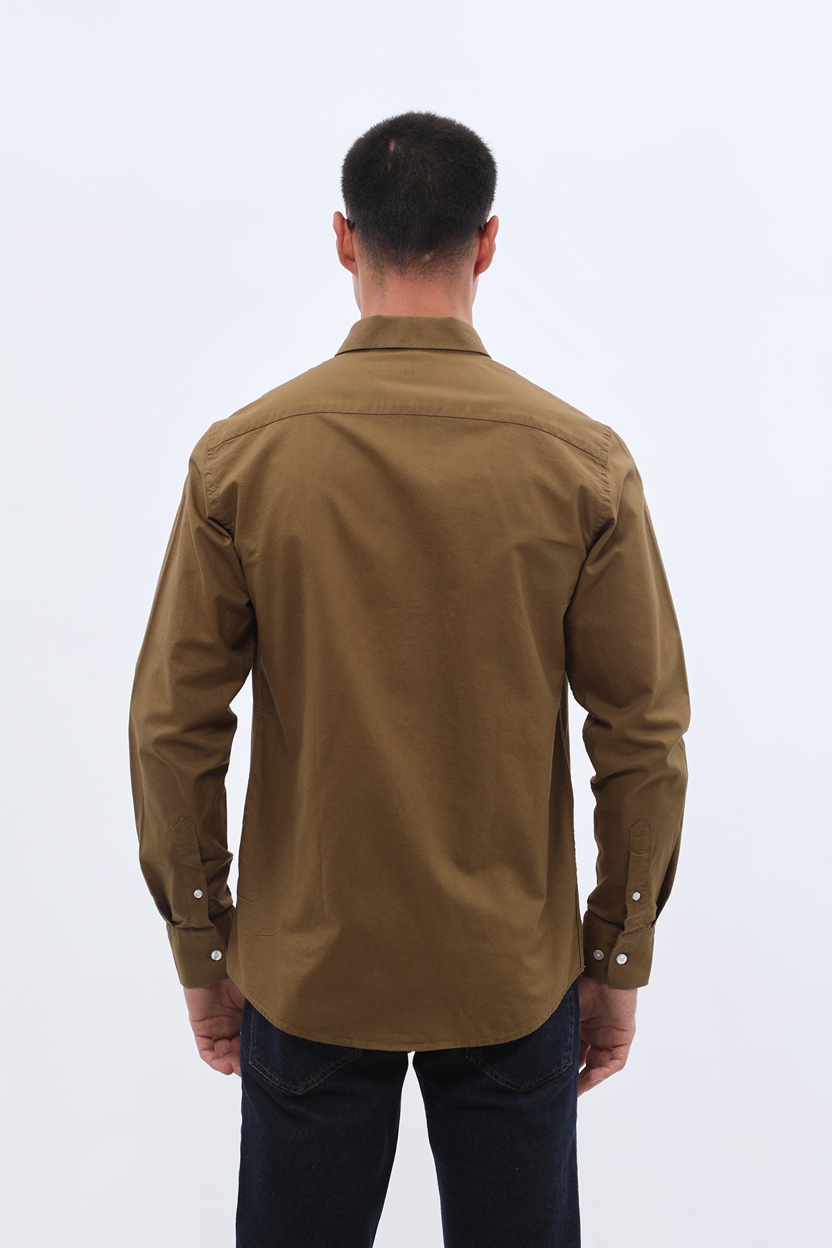 SHIRTSPRO Oxford Regular Fit Shirt - Button-Down Collar - Military Olive