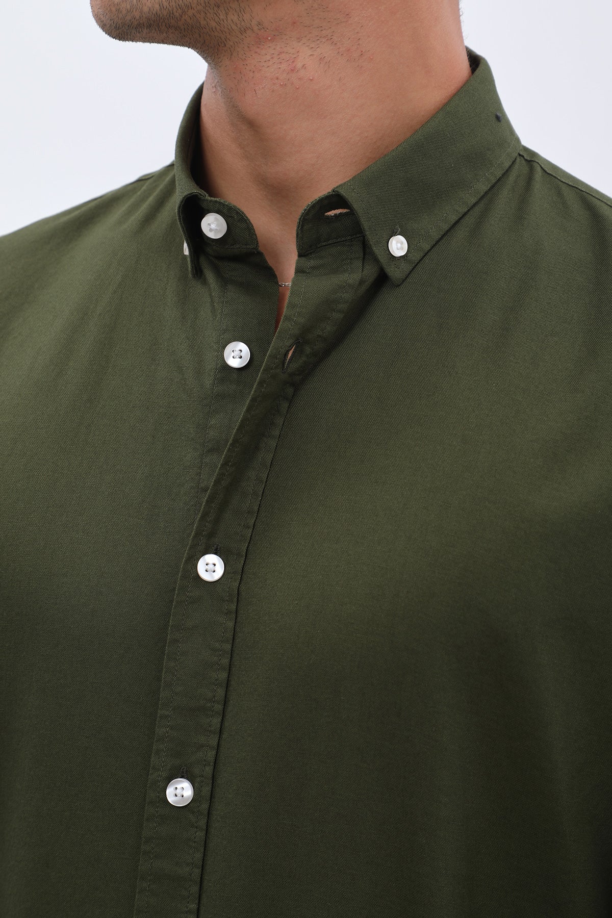 SHIRTSPRO Oxford Regular Fit Shirt - Button-Down Collar - Rifli Green