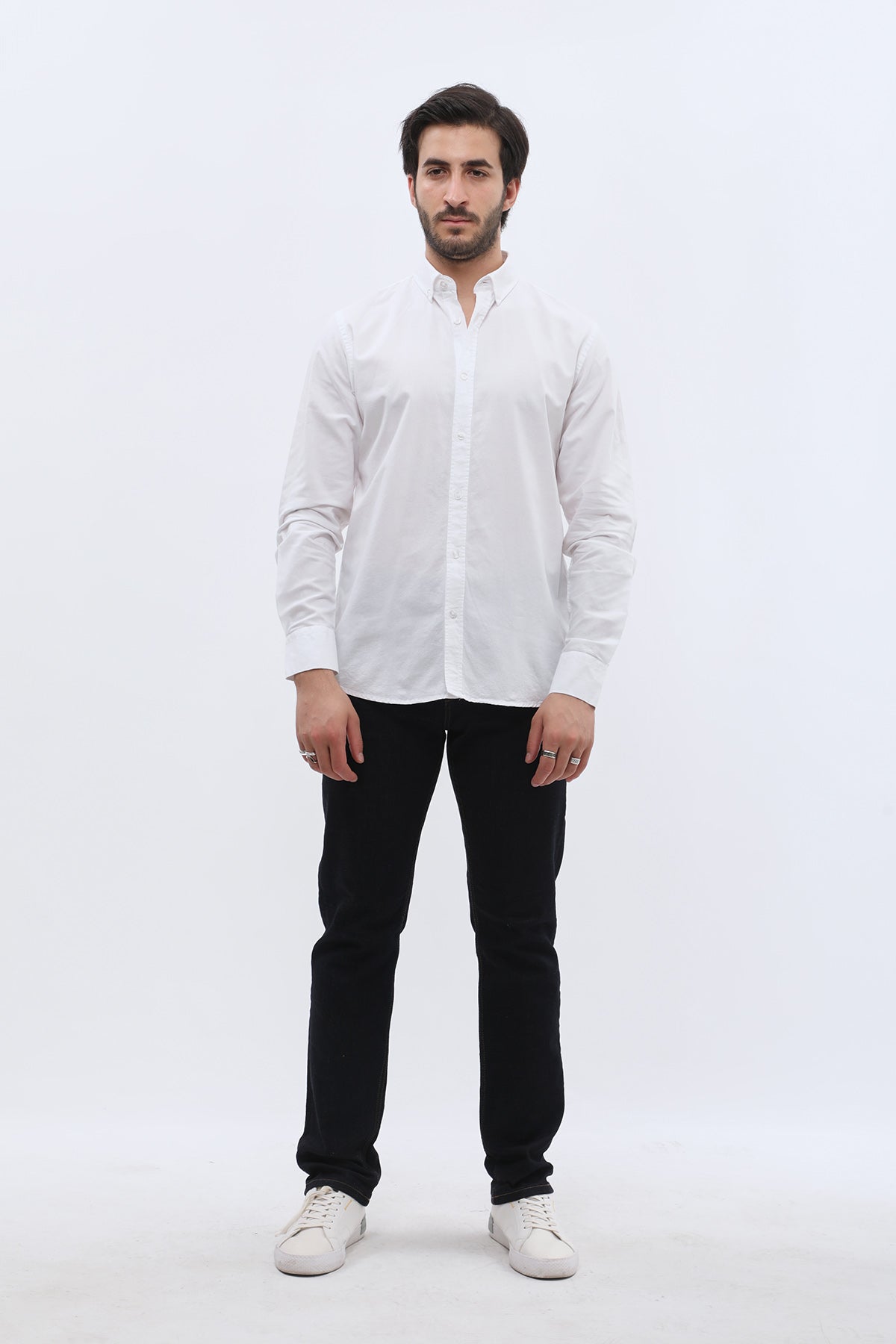 SHIRTSPRO Oxford Regular Fit Shirt - Button-Down Collar - White