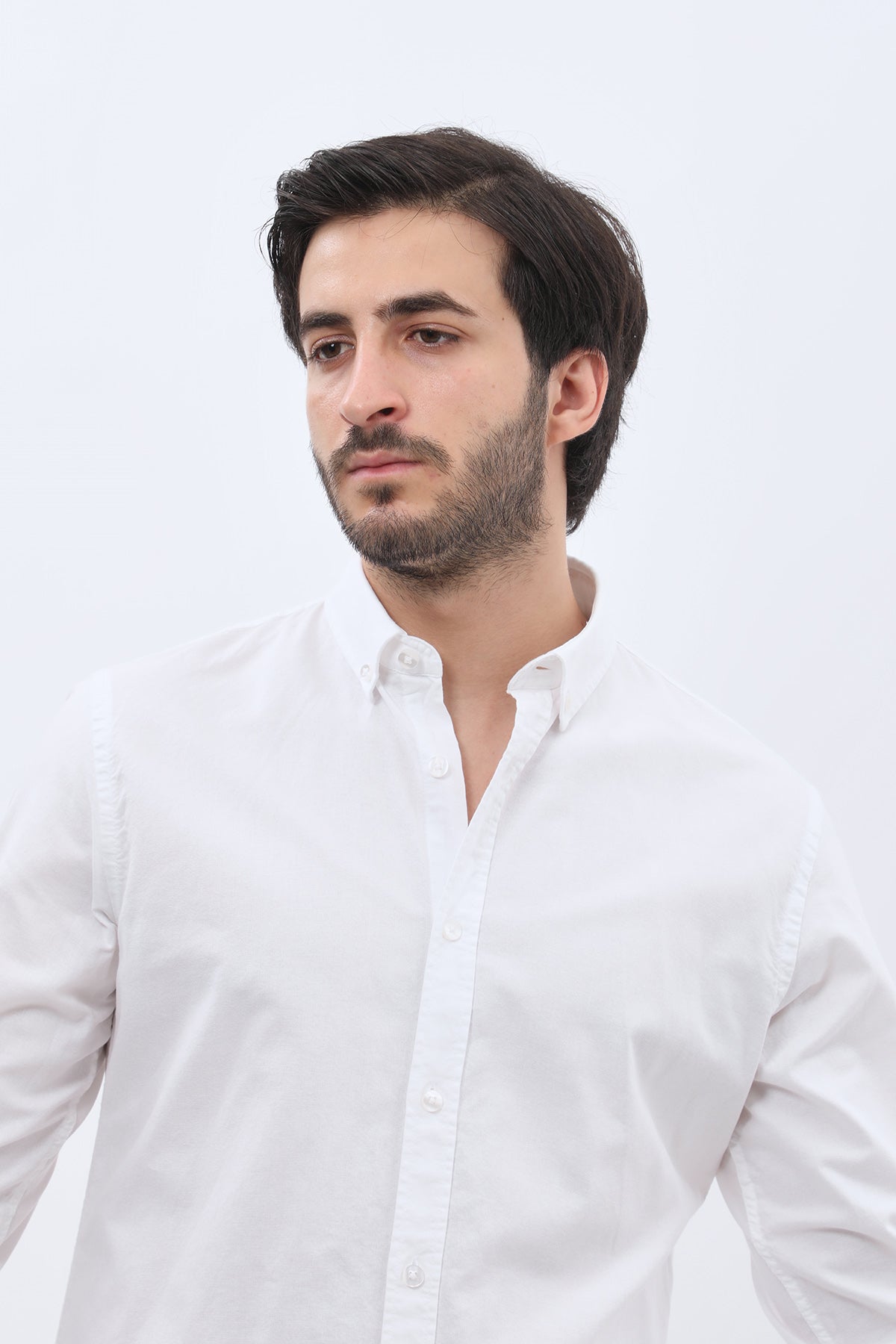 SHIRTSPRO Oxford Regular Fit Shirt - Button-Down Collar - White