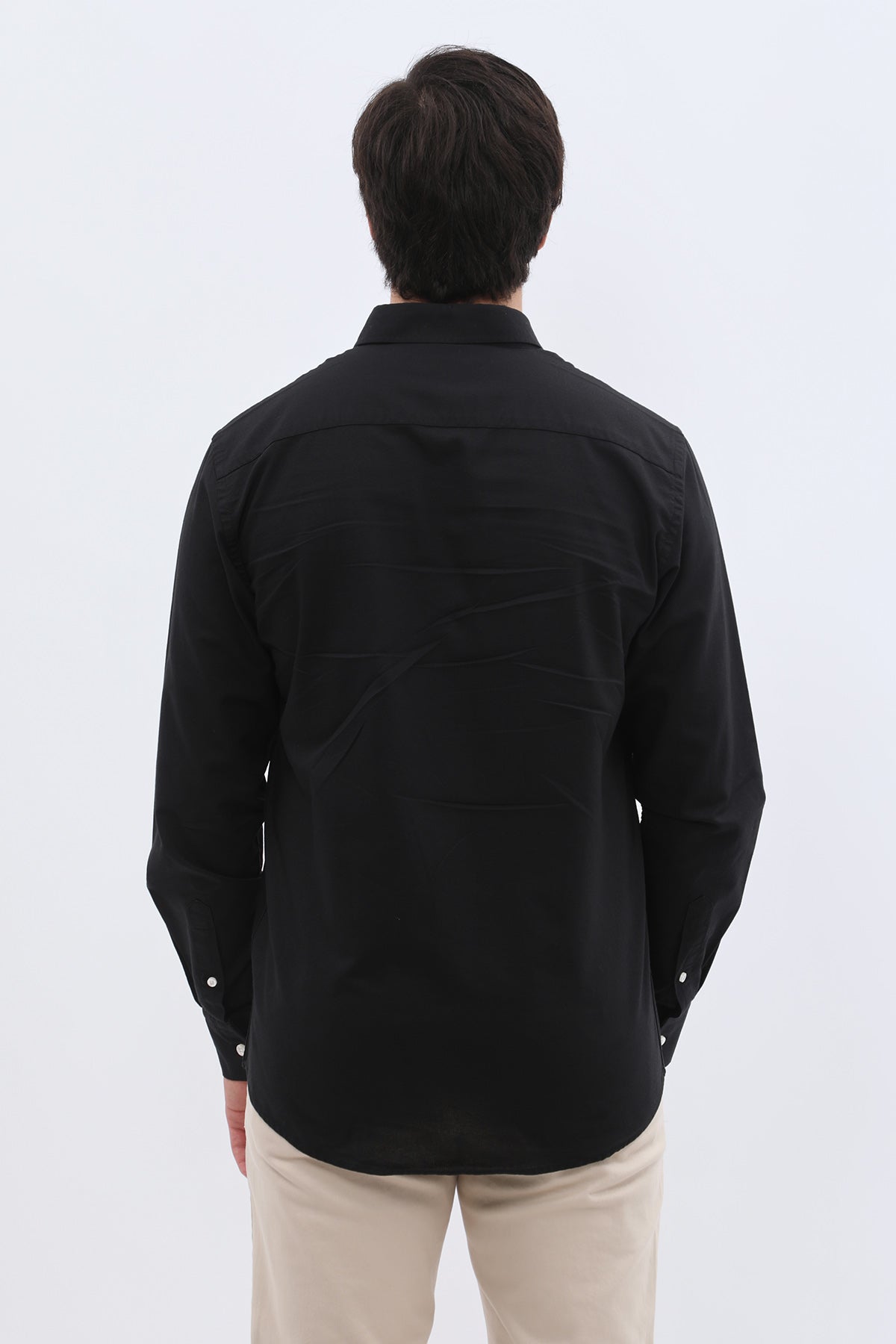SHIRTSPRO Oxford Regular Fit Shirt - Button-Down Collar - Black