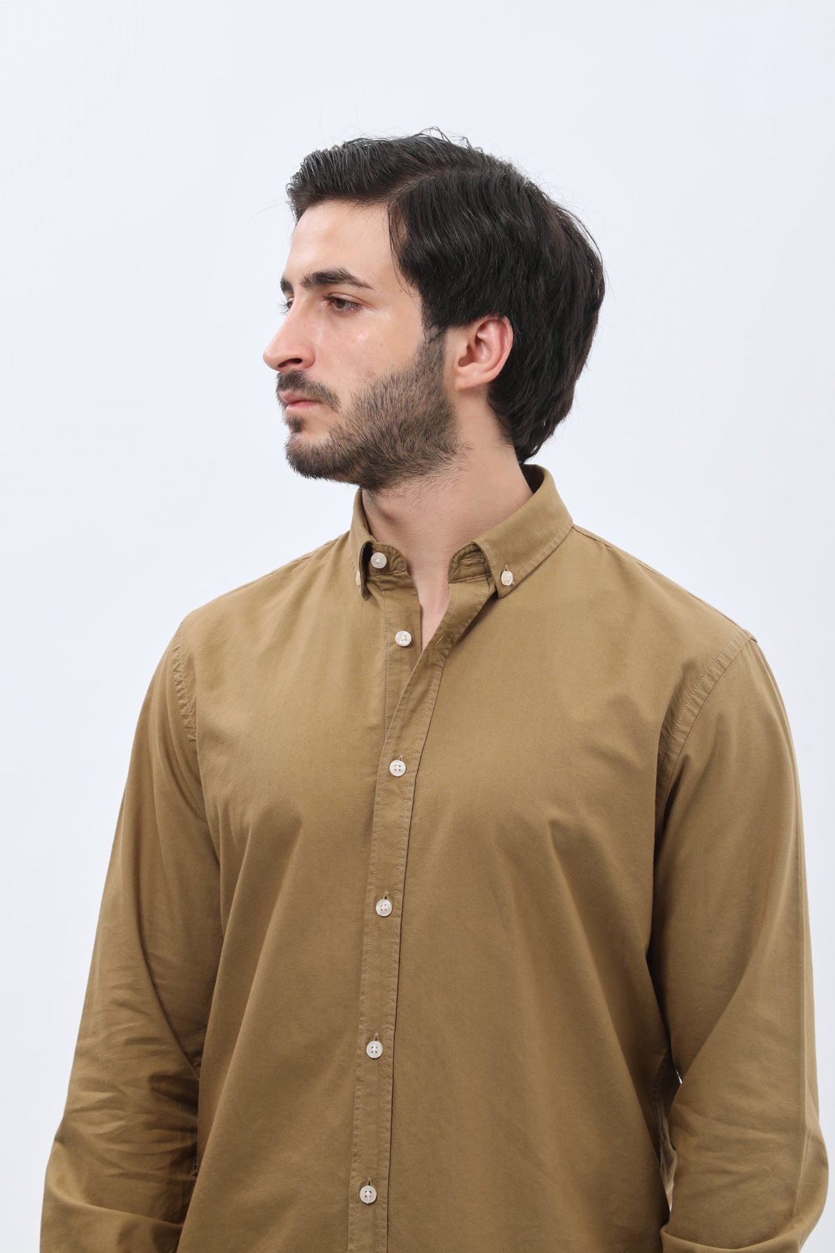 SHIRTSPRO Oxford Regular Fit Shirt - Button-Down Collar - Camel