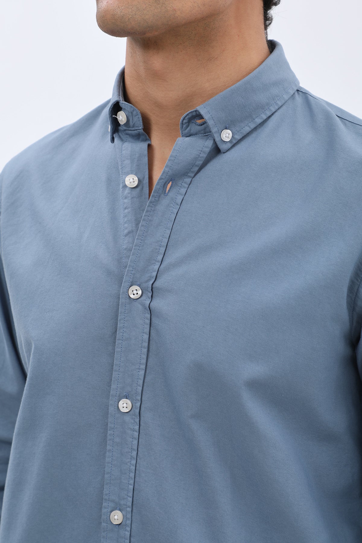 SHIRTSPRO Oxford Regular Fit Shirt - Button-Down Collar - Light Blue