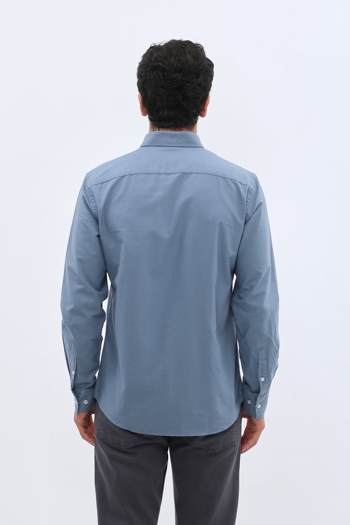SHIRTSPRO Oxford Regular Fit Shirt - Button-Down Collar - Light Blue