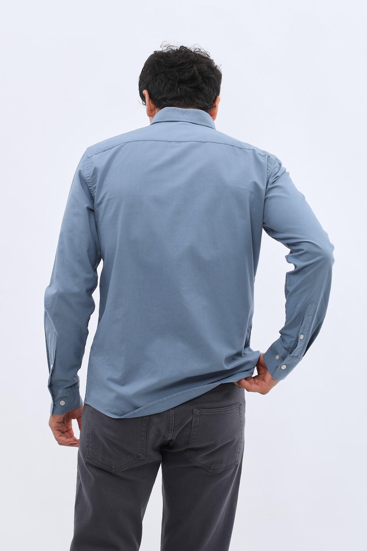 SHIRTSPRO Oxford Regular Fit Shirt - Button-Down Collar - Light Blue