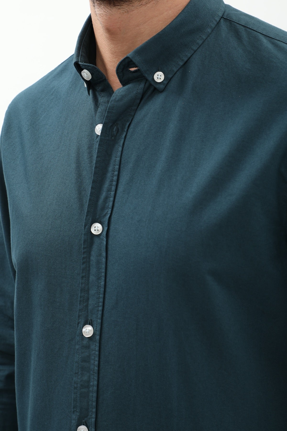 SHIRTSPRO Oxford Regular Fit Shirt - Button-Down Collar - Petrol