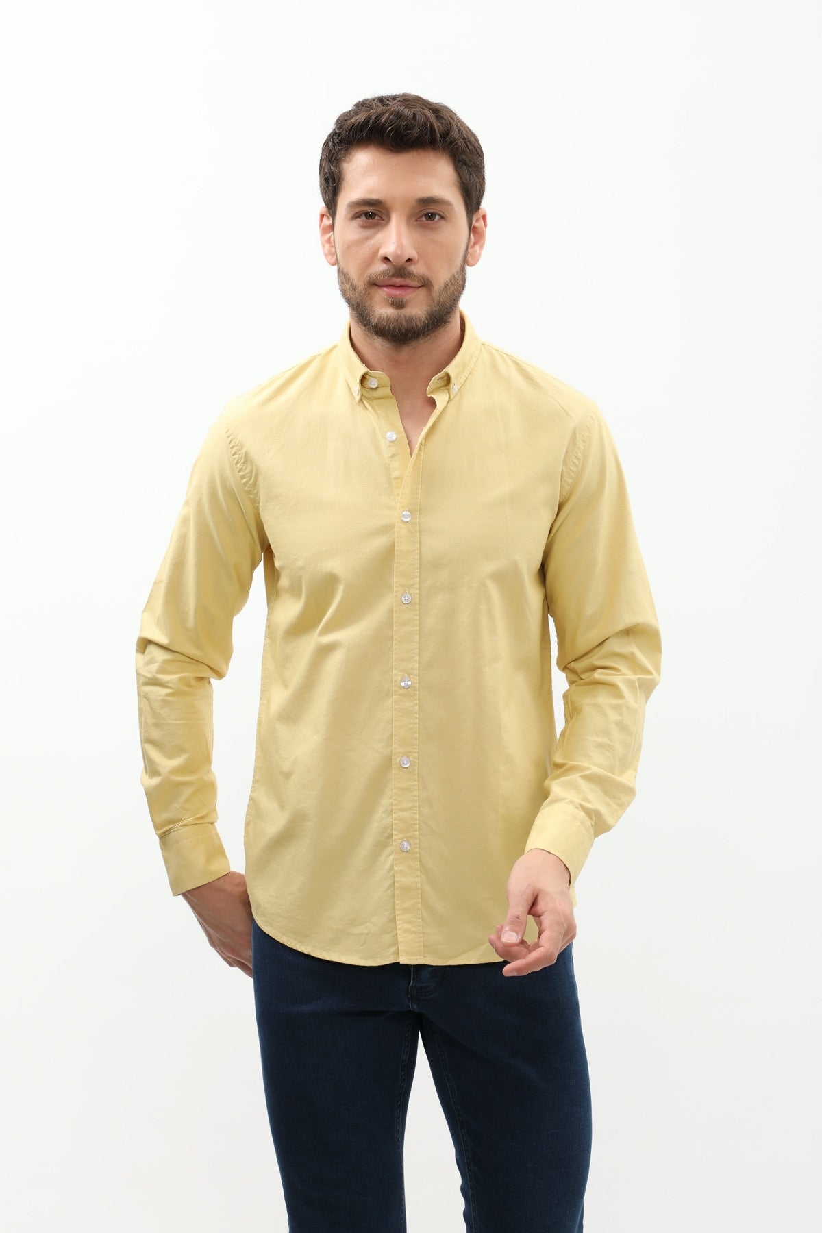 SHIRTSPRO Oxford Regular Fit Shirt - Button-Down Collar - Cocoon