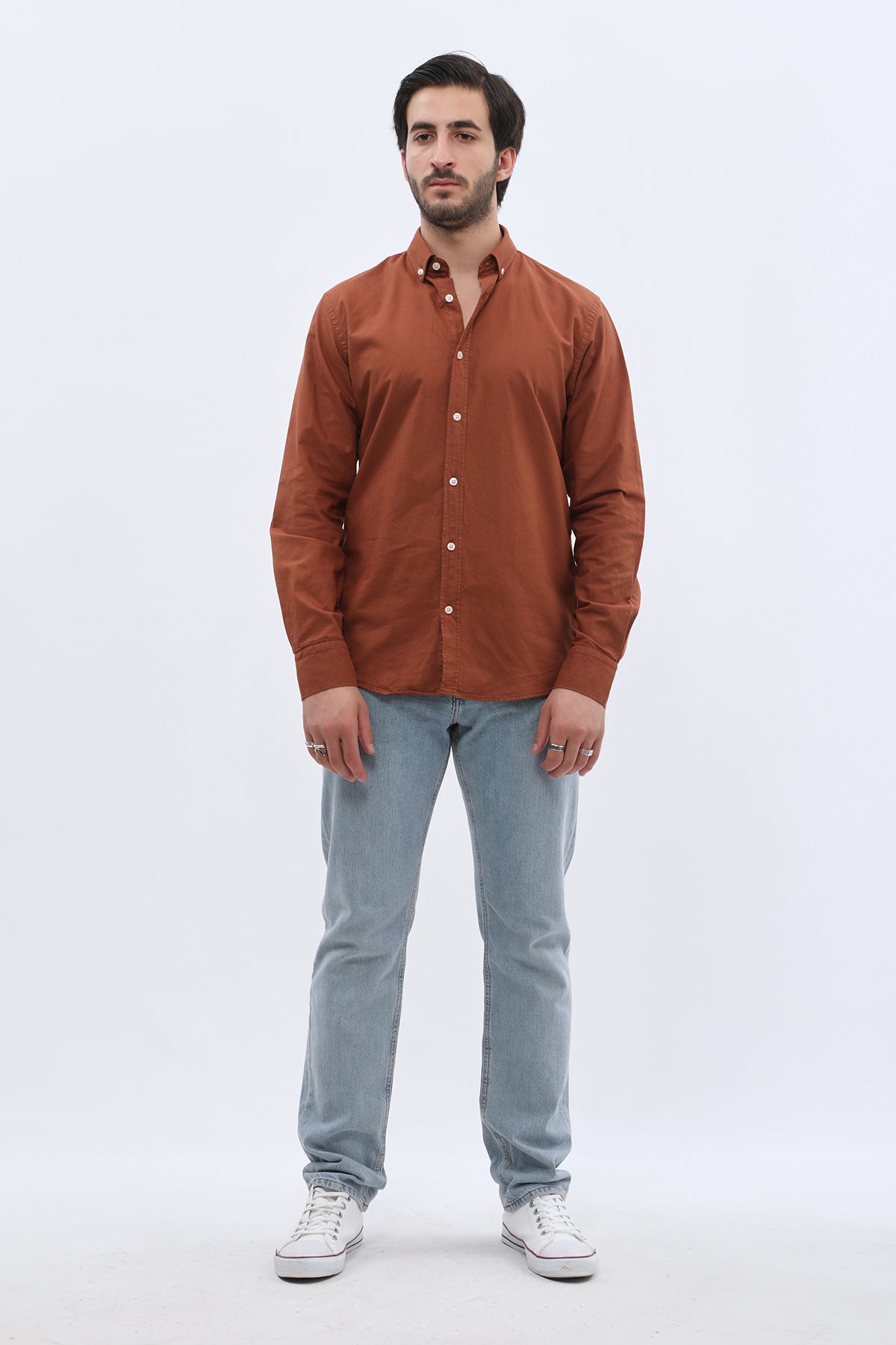 SHIRTSPRO Oxford Regular Fit Shirt - Button-Down Collar - Picante