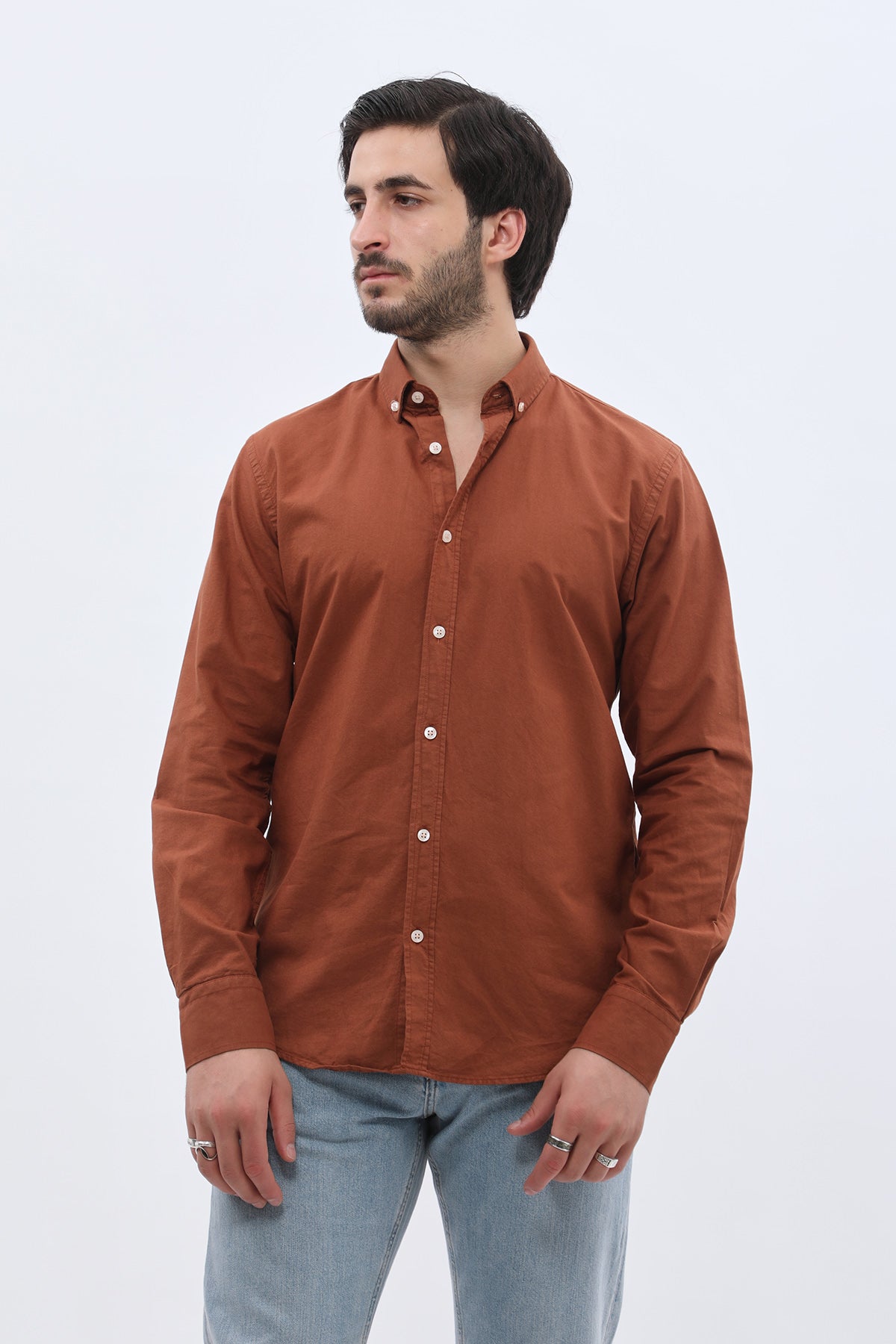 SHIRTSPRO Oxford Regular Fit Shirt - Button-Down Collar - Picante