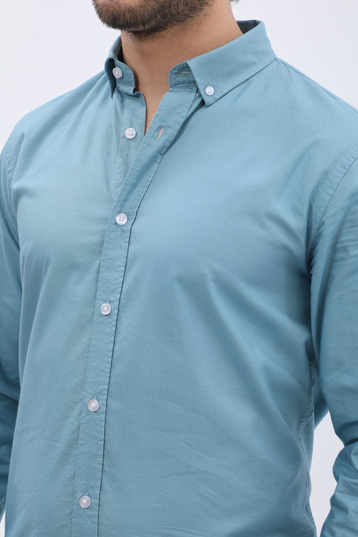 قميص أوكسفورد بقبة بأزرار من SHIRTSPRO - لون أزرق بحري
