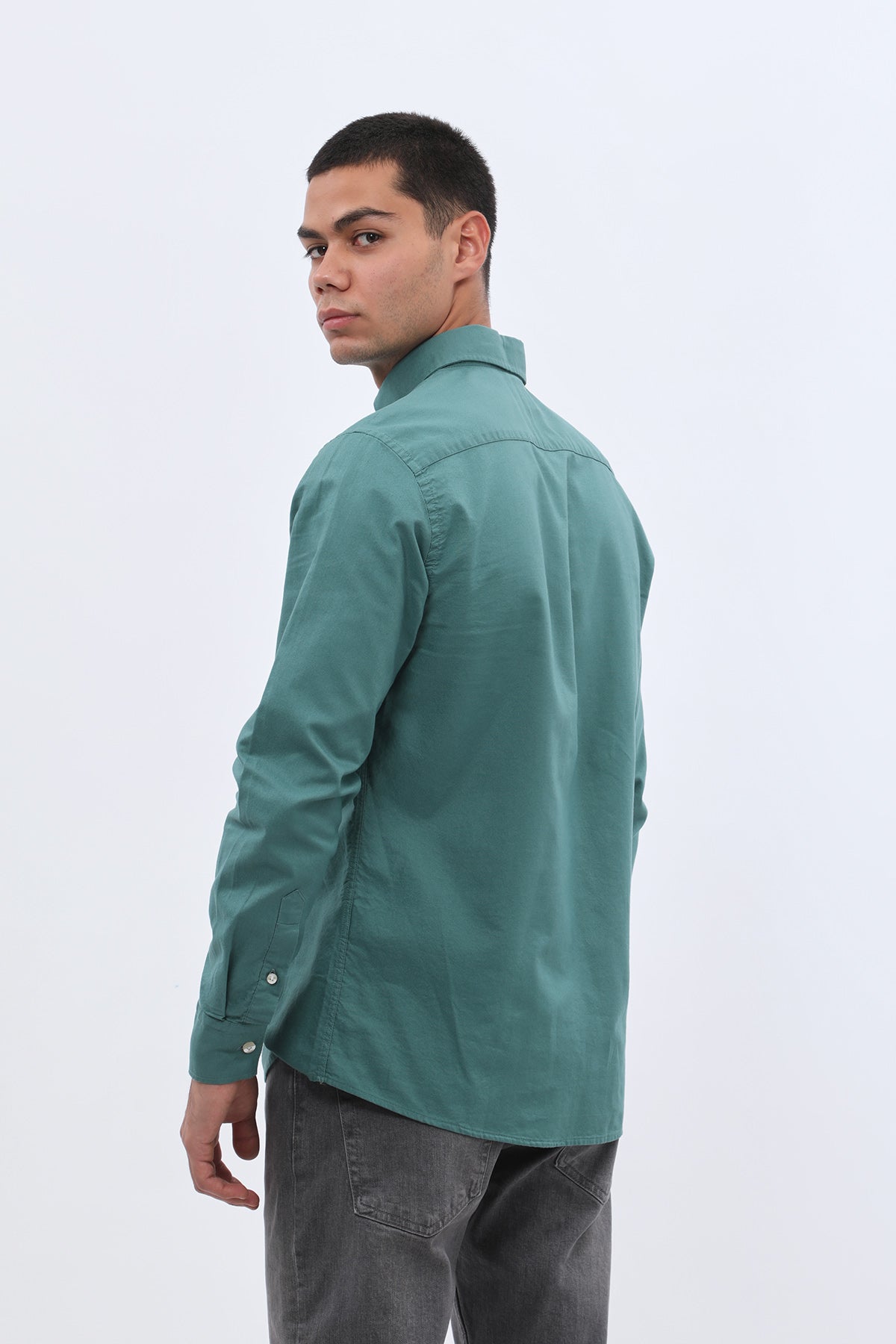 SHIRTSPRO Oxford Regular Fit Shirt - Button-Down Collar - Antique Green