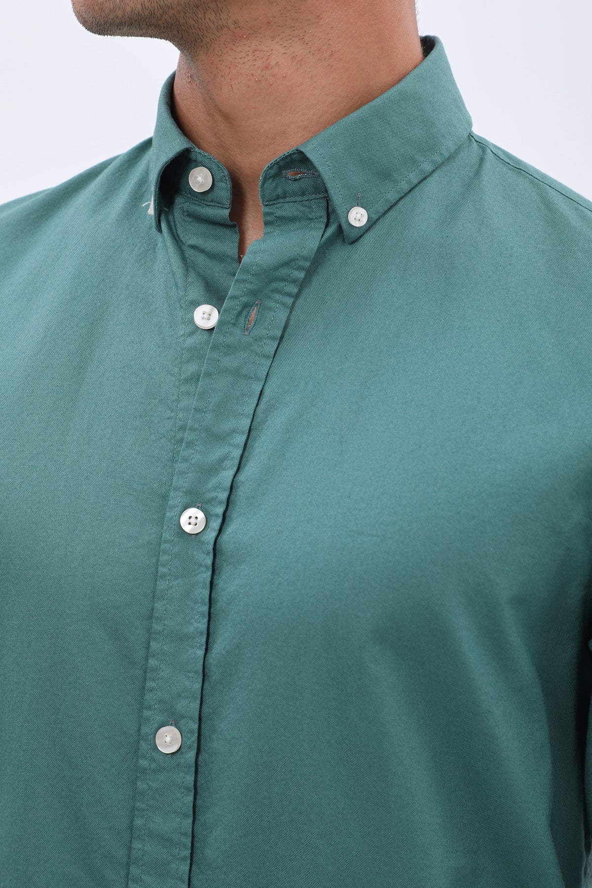 SHIRTSPRO Oxford Regular Fit Shirt - Button-Down Collar - Antique Green