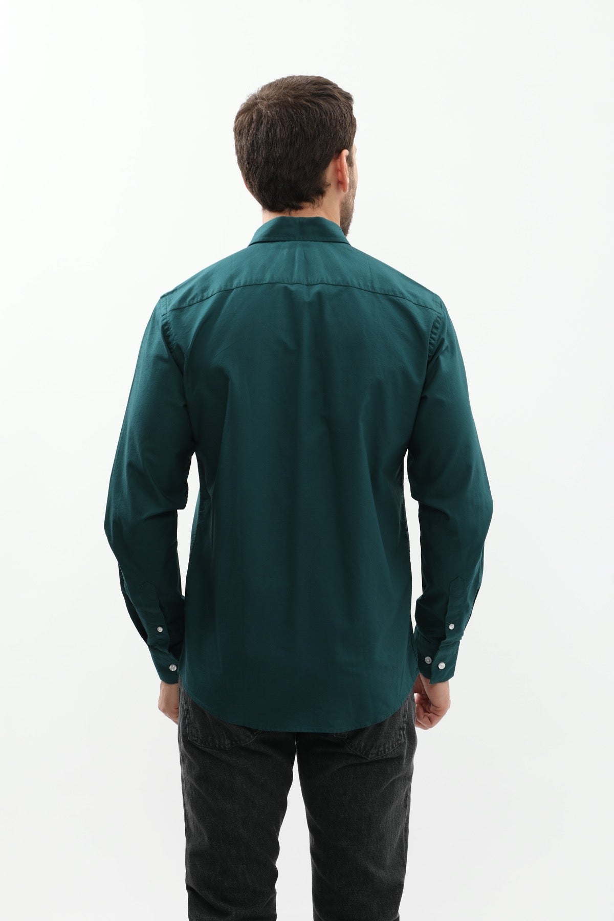 SHIRTSPRO Oxford Regular Fit Shirt - Button-Down Collar - Deep Teal