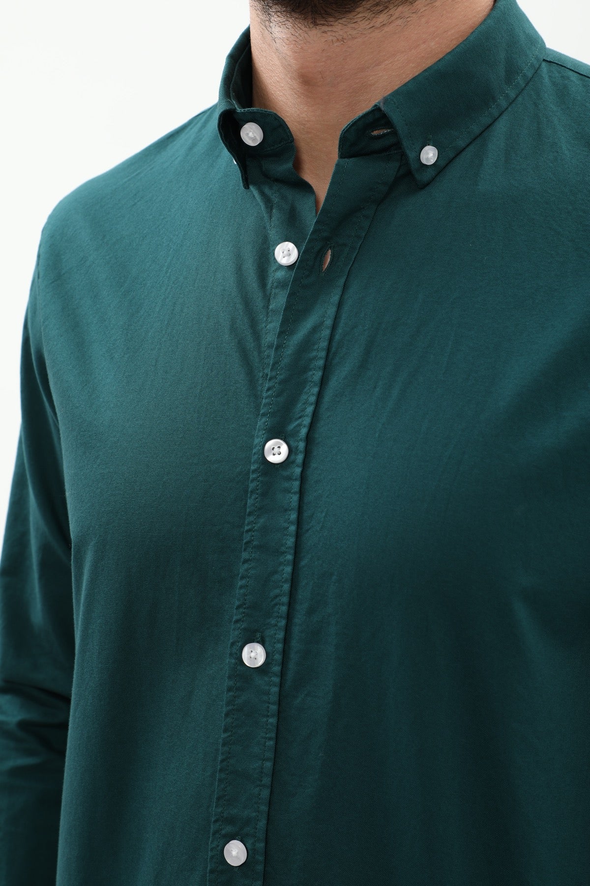SHIRTSPRO Oxford Regular Fit Shirt - Button-Down Collar - Deep Teal