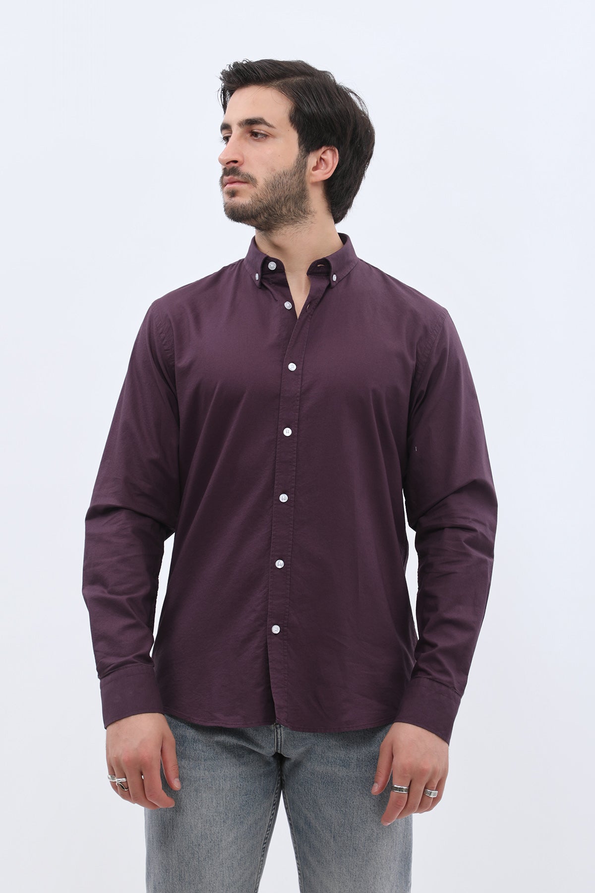 SHIRTSPRO Oxford Regular Fit Shirt - Button-Down Collar - Night Shade