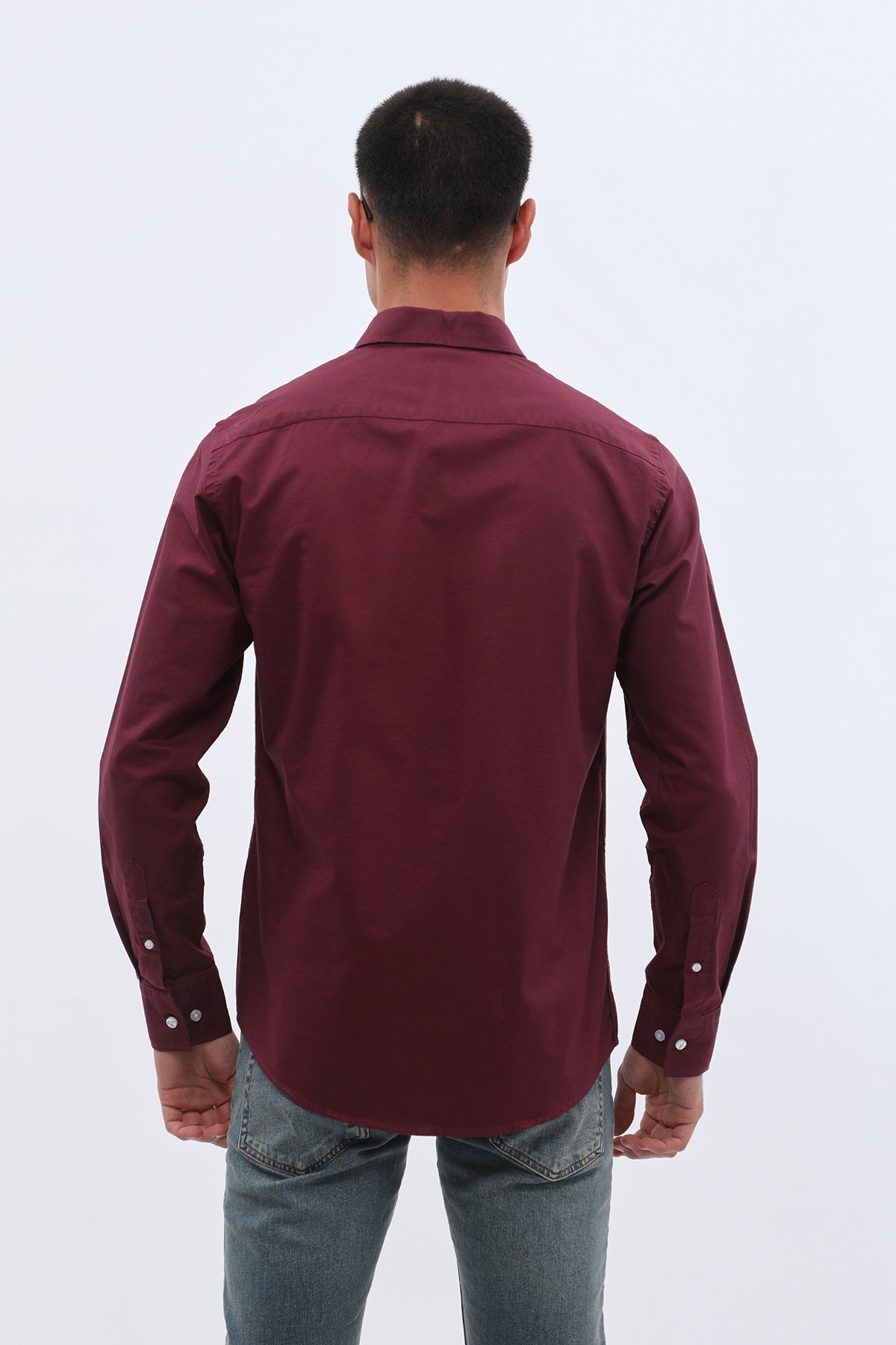 قميص أوكسفورد بقبة بأزرار من SHIRTSPRO - لون أرجواني