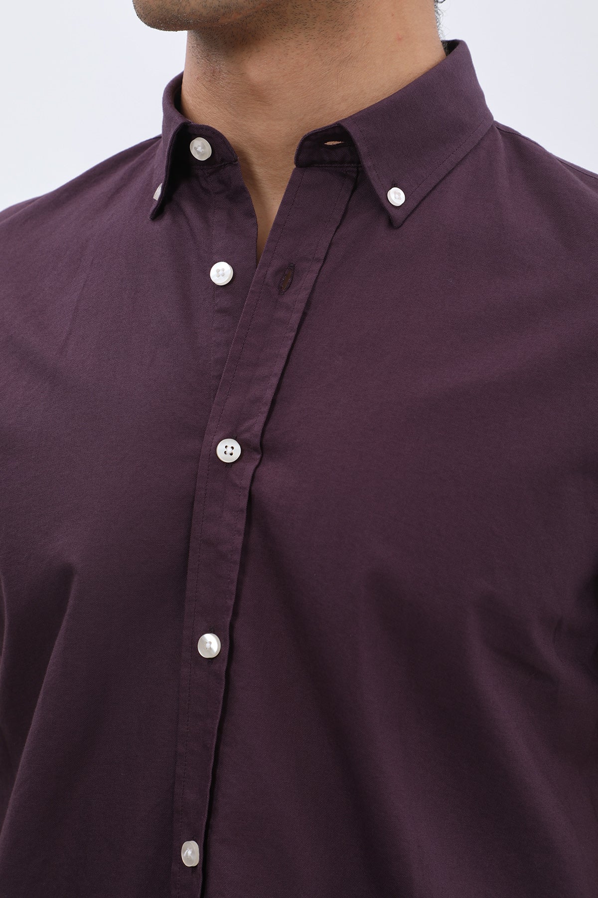 SHIRTSPRO Oxford Regular Fit Short Sleeve Shirt - Button-Down Collar - Night Shade