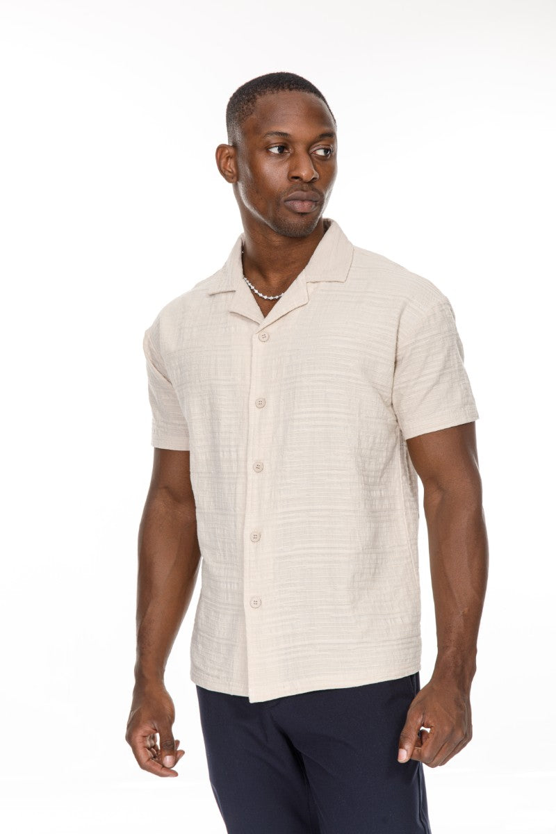 DNM UNITED Beige Shirt – 100% Cotton