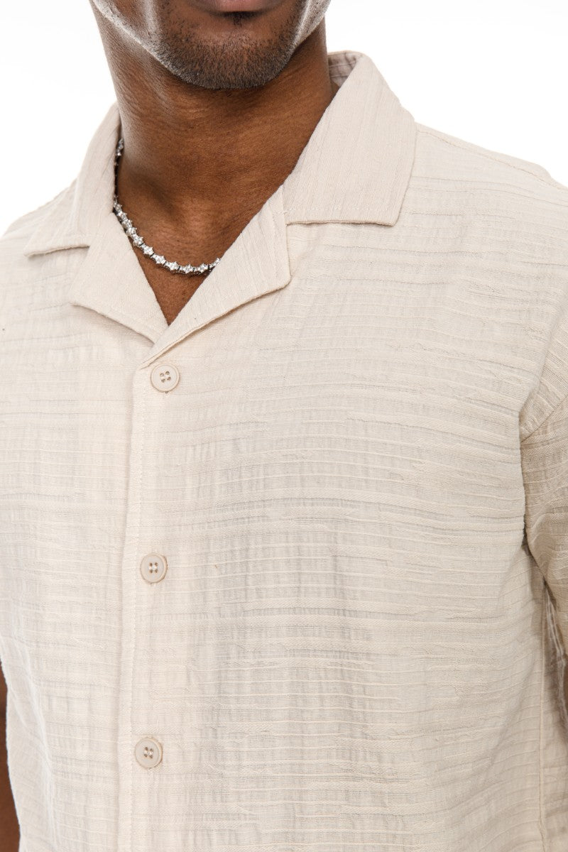 DNM UNITED Beige Shirt – 100% Cotton