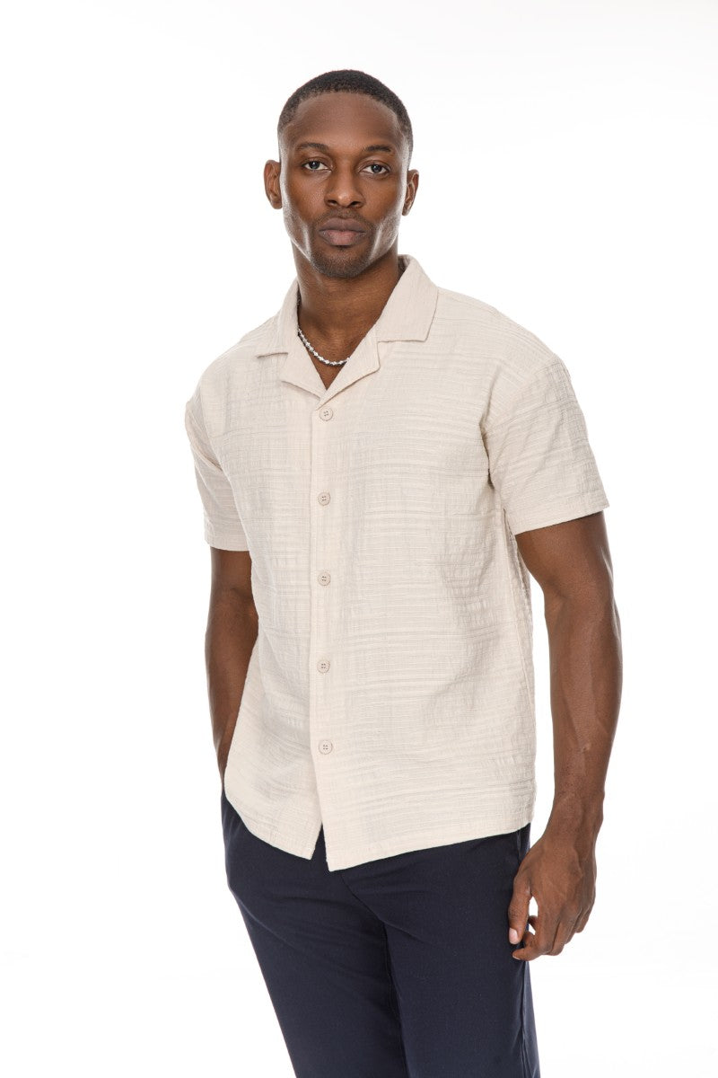 DNM UNITED Beige Shirt – 100% Cotton