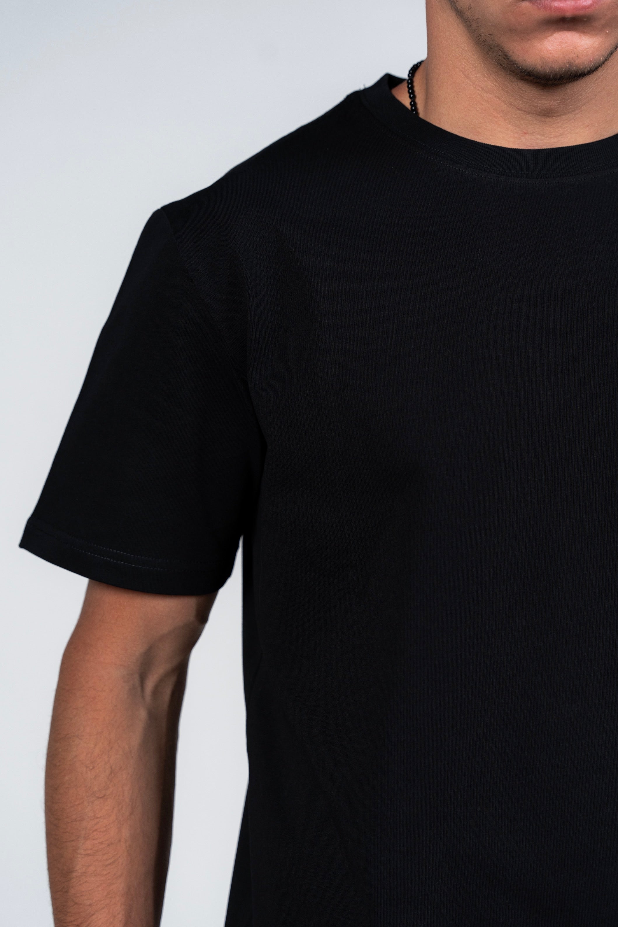 SHIRTSPRO 100% Cotton Regular Fit T-Shirt - Black - oversized