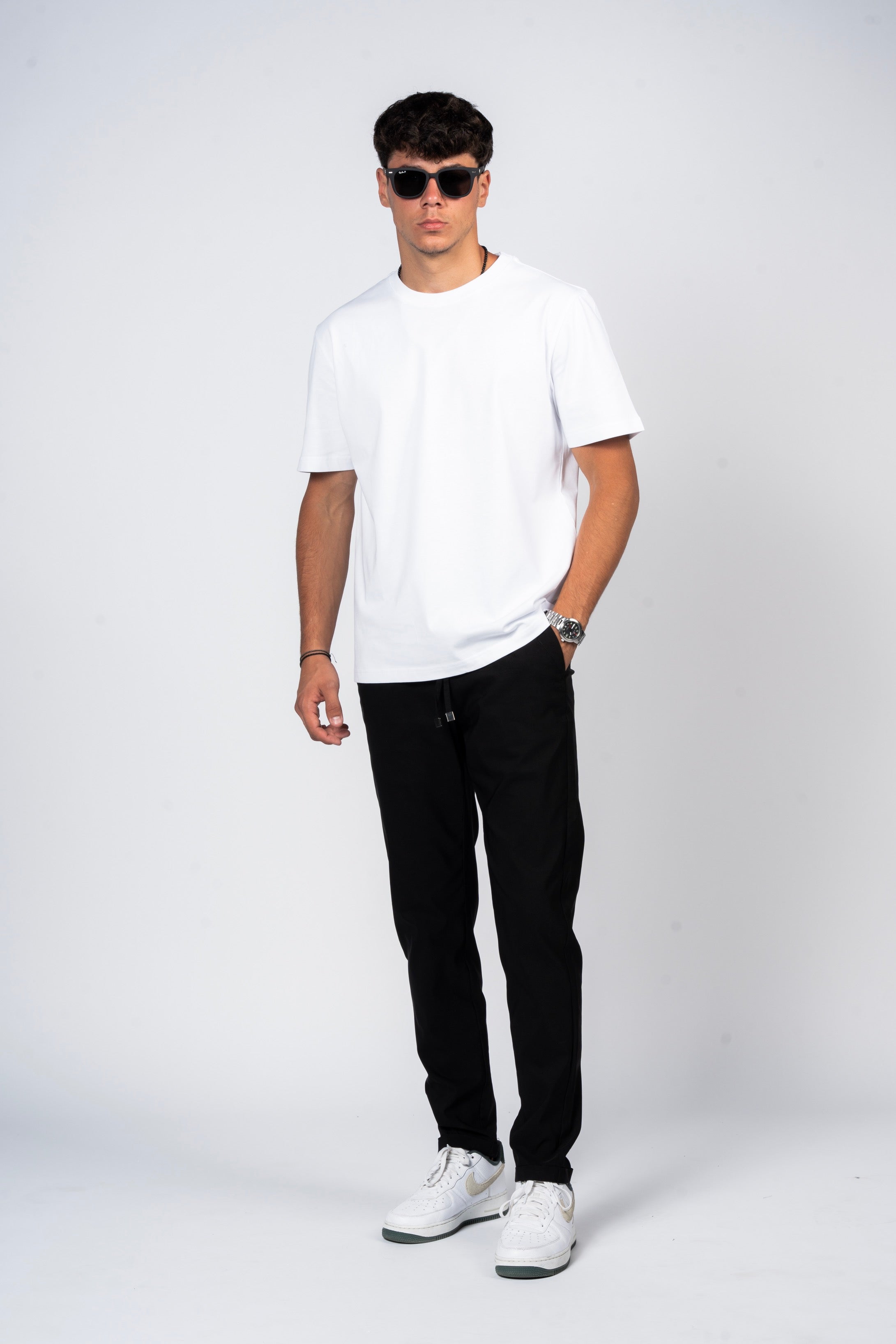 SHIRTSPRO 100% Cotton Regular Fit T-Shirt - White