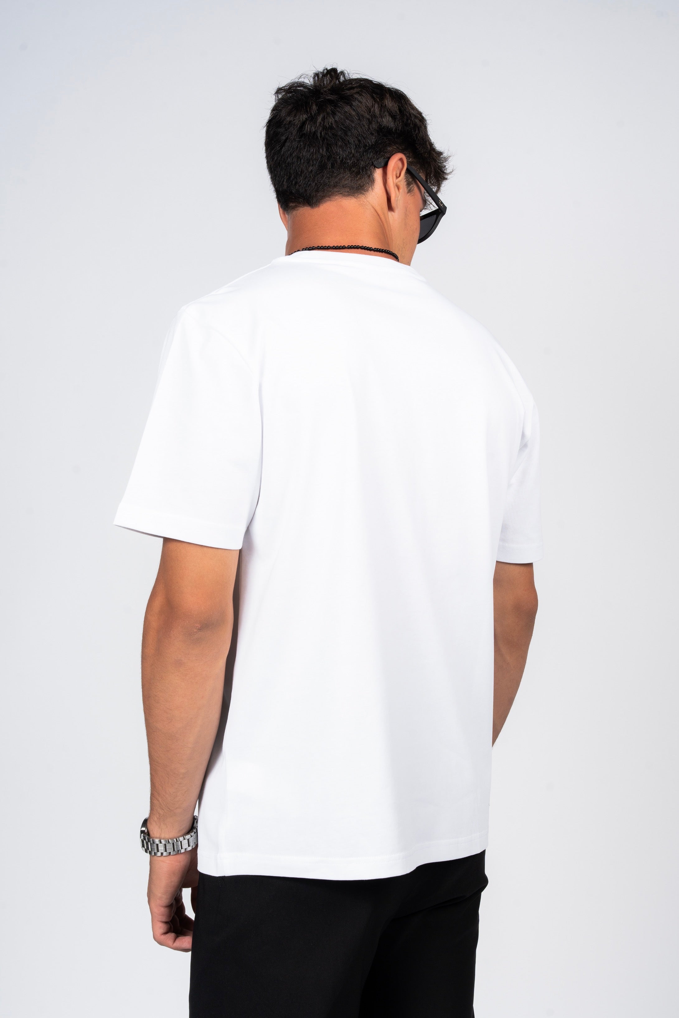 SHIRTSPRO 100% Cotton Regular Fit T-Shirt - White