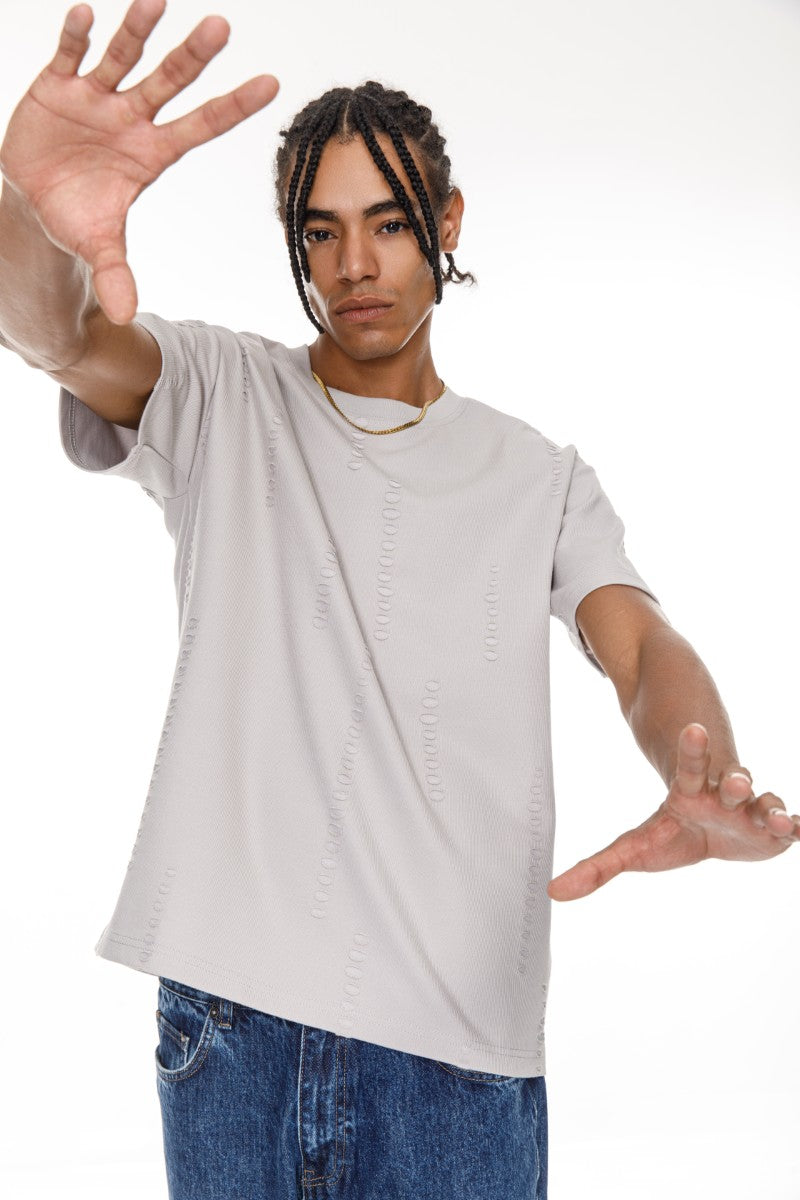 DNM UNITED Light Grey T-Shirt - old money